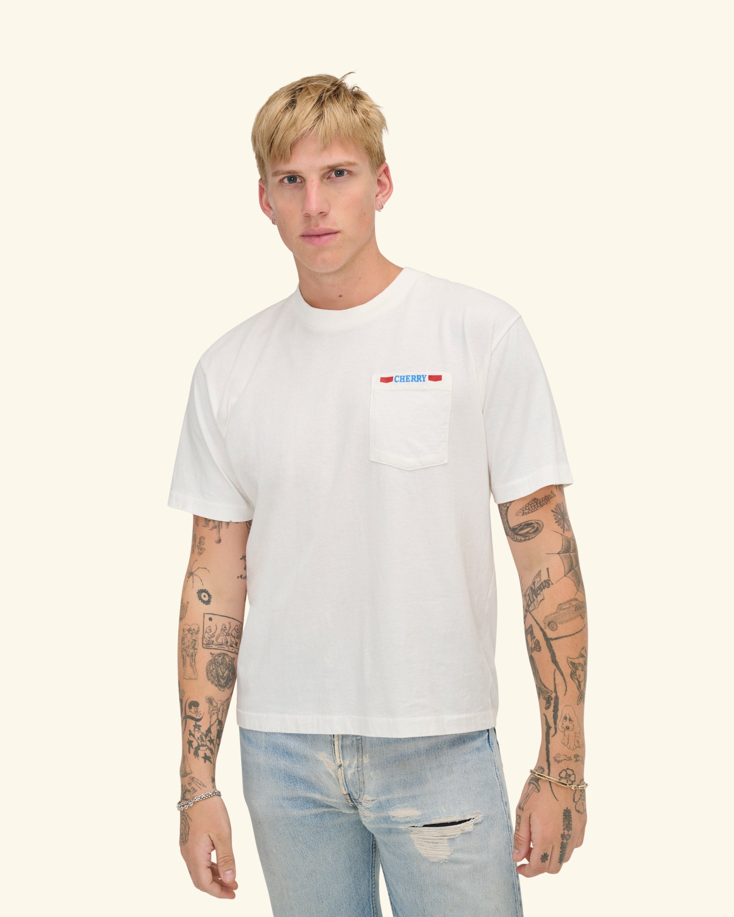 Pico Rivera Pocket T-Shirt (Vintage White)