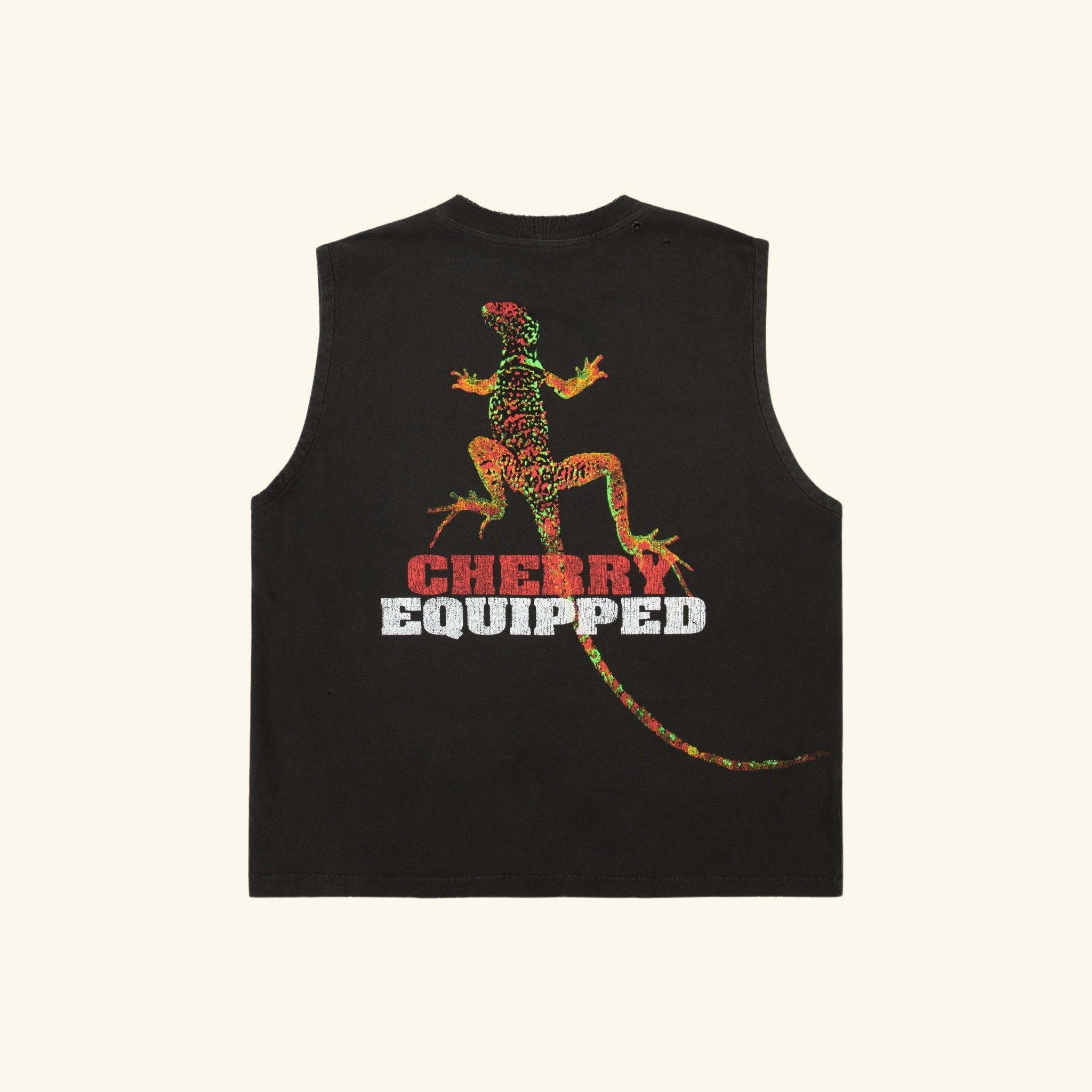 Desert Gecko Running Shirt (Vintage Black)