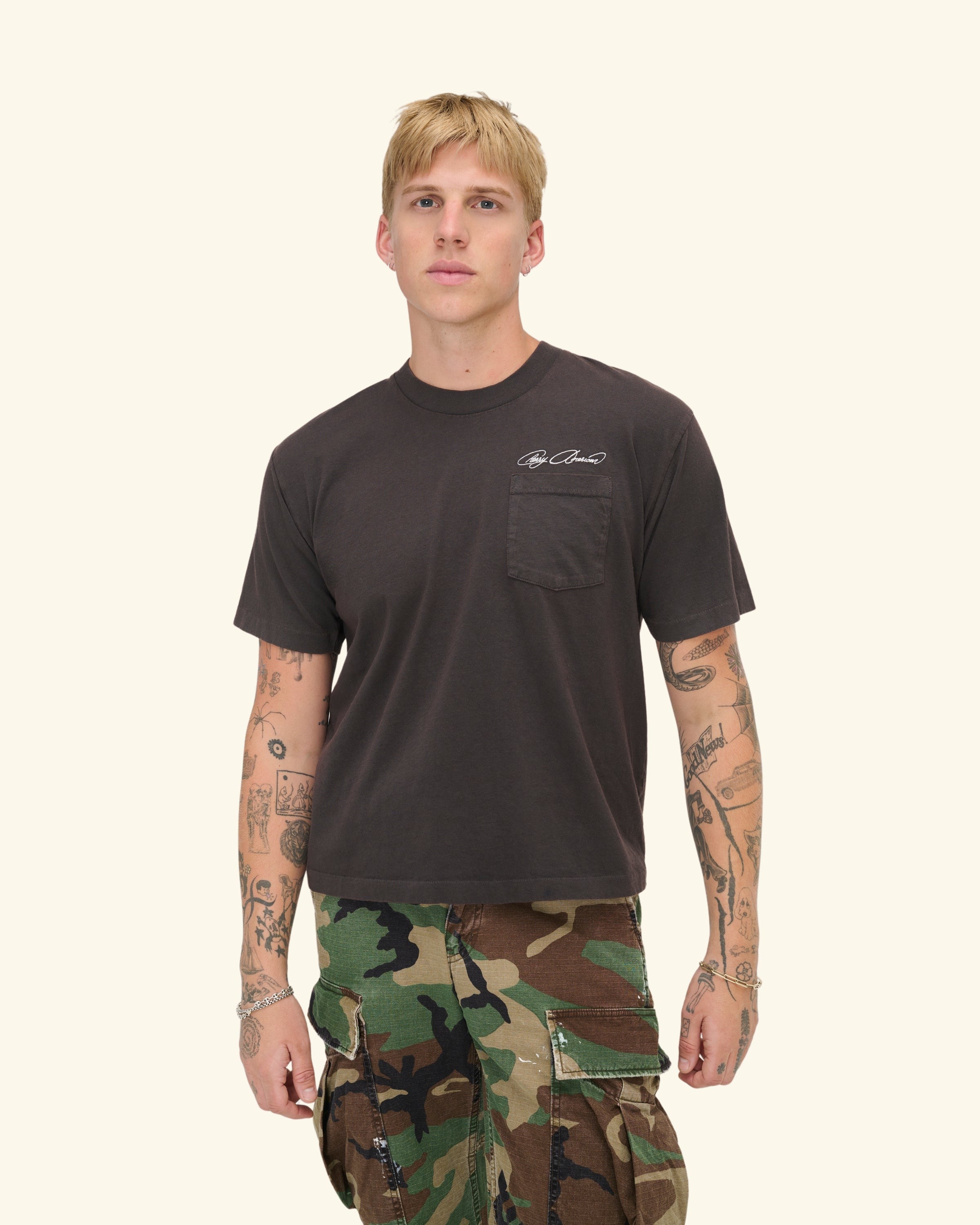 Cherry American Pocket T-Shirt (Vintage Black)
