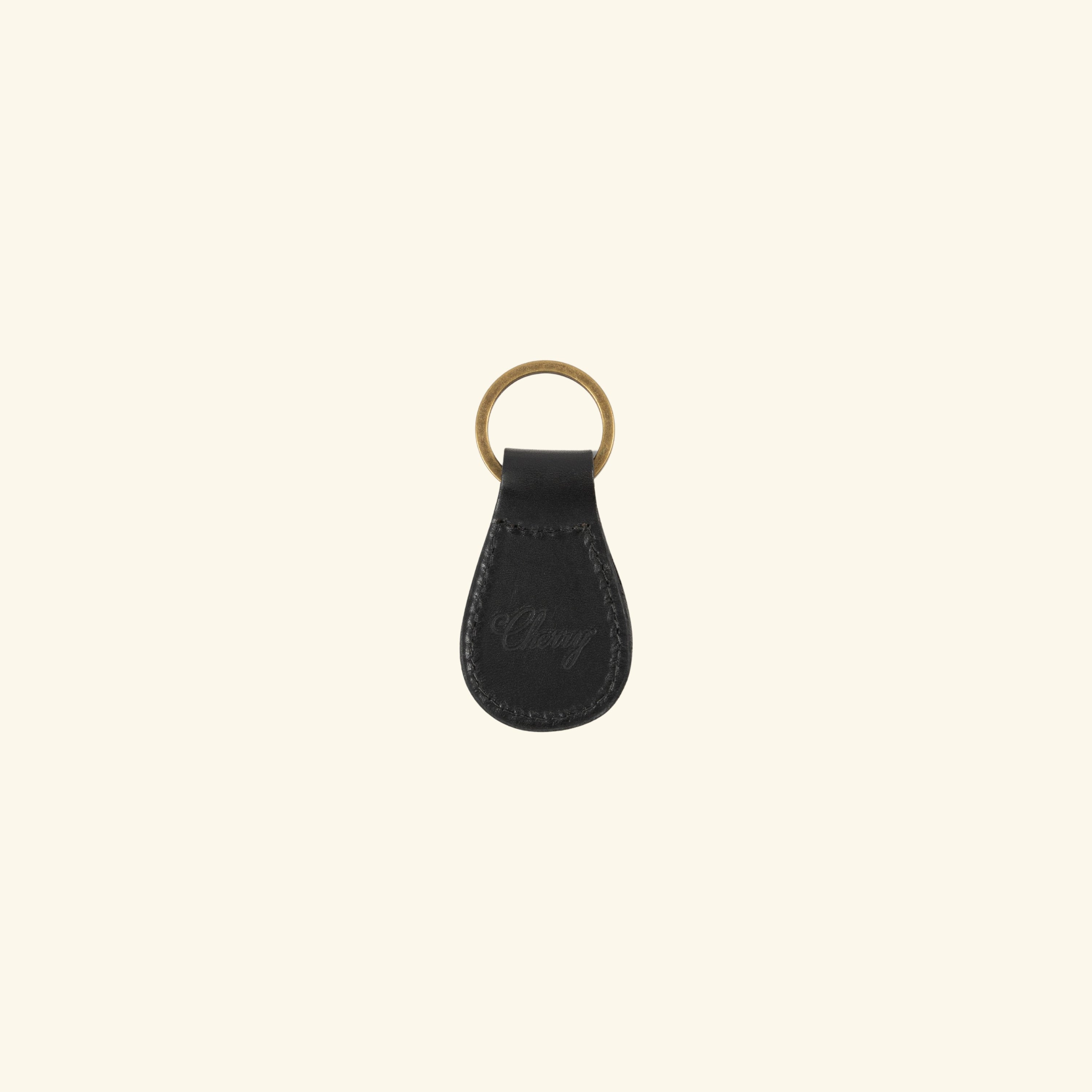 Leather Studded Keychain