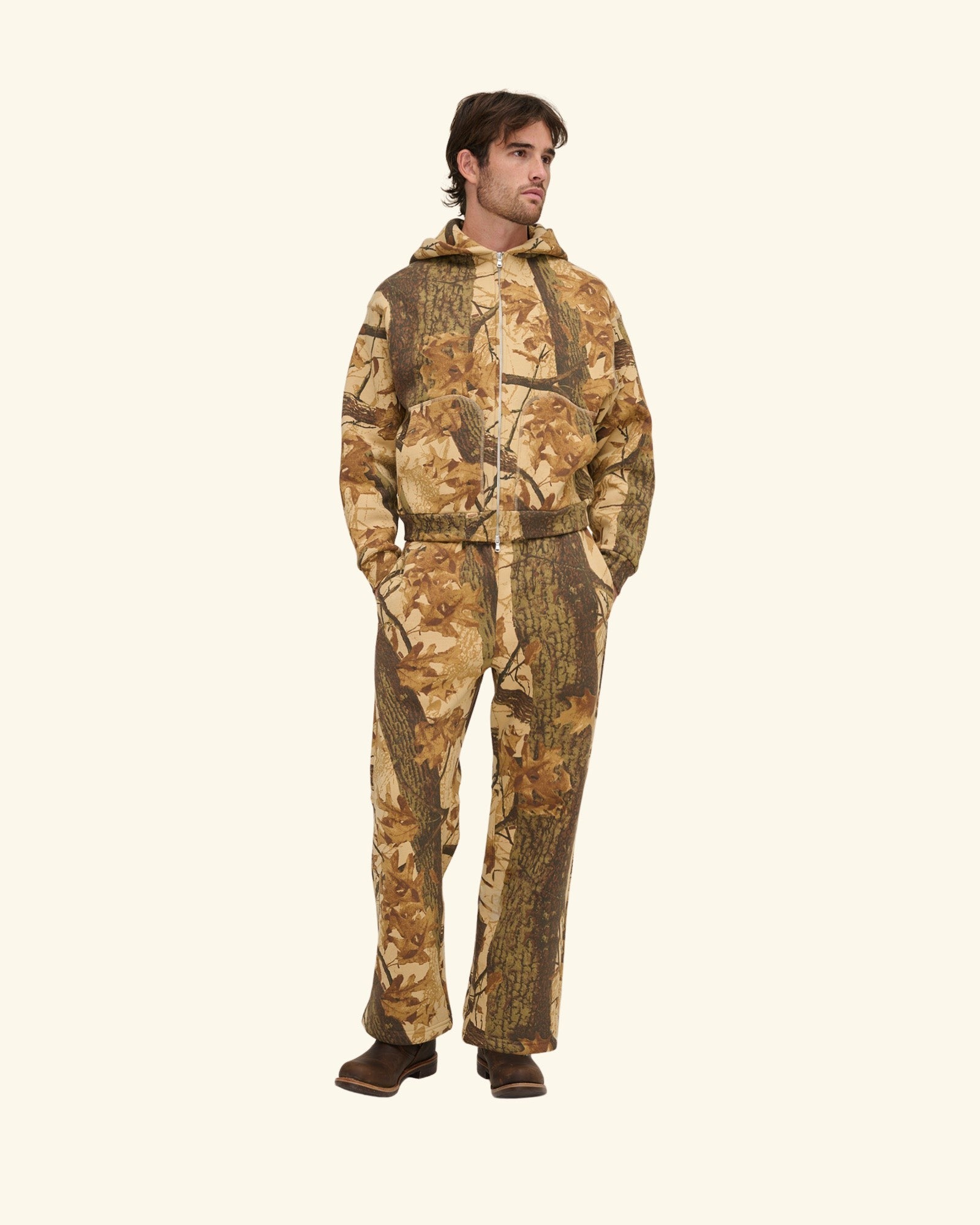 Mossy Oak Camo Zip Up Hoodie