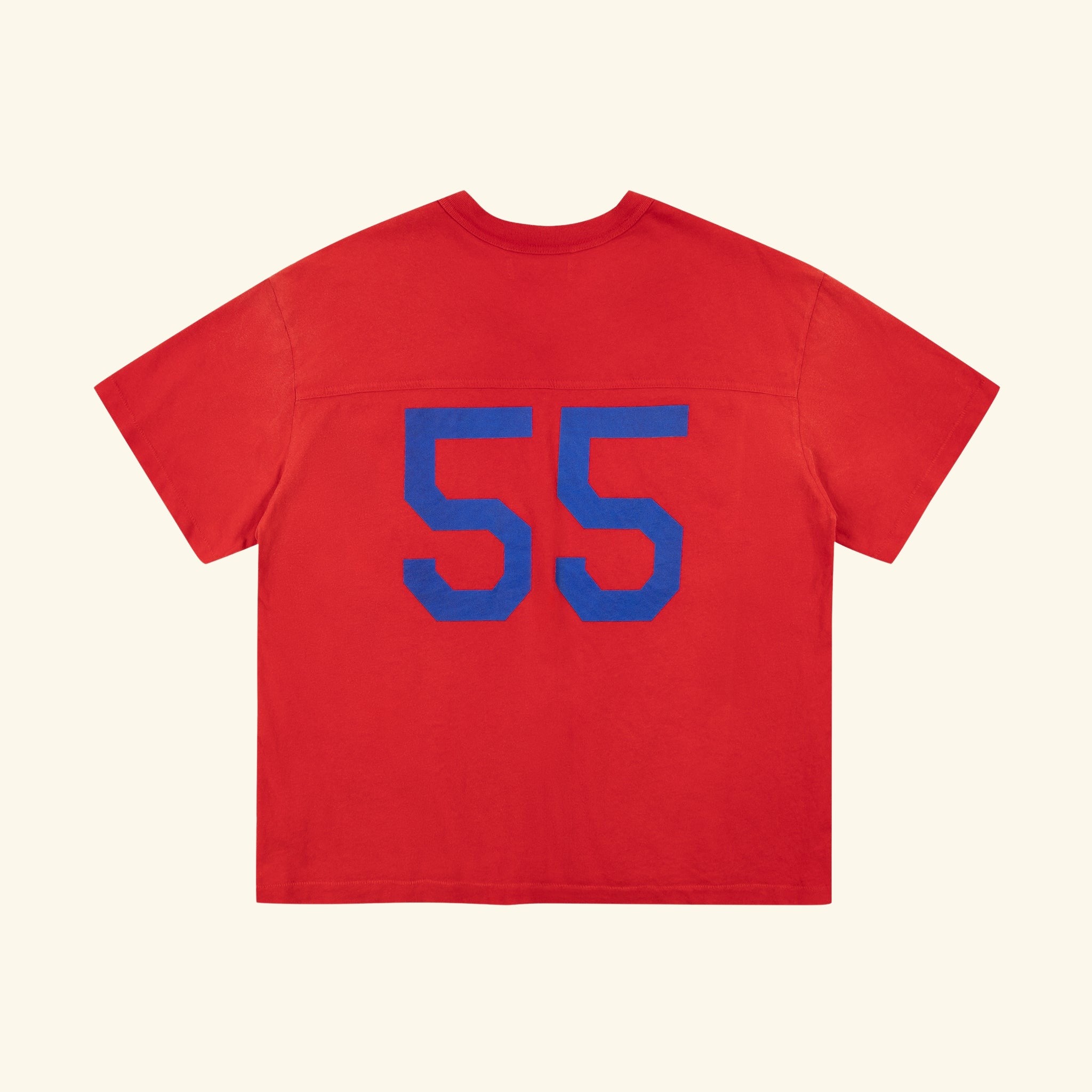 Cotton Football Boxy Jersey (Red)