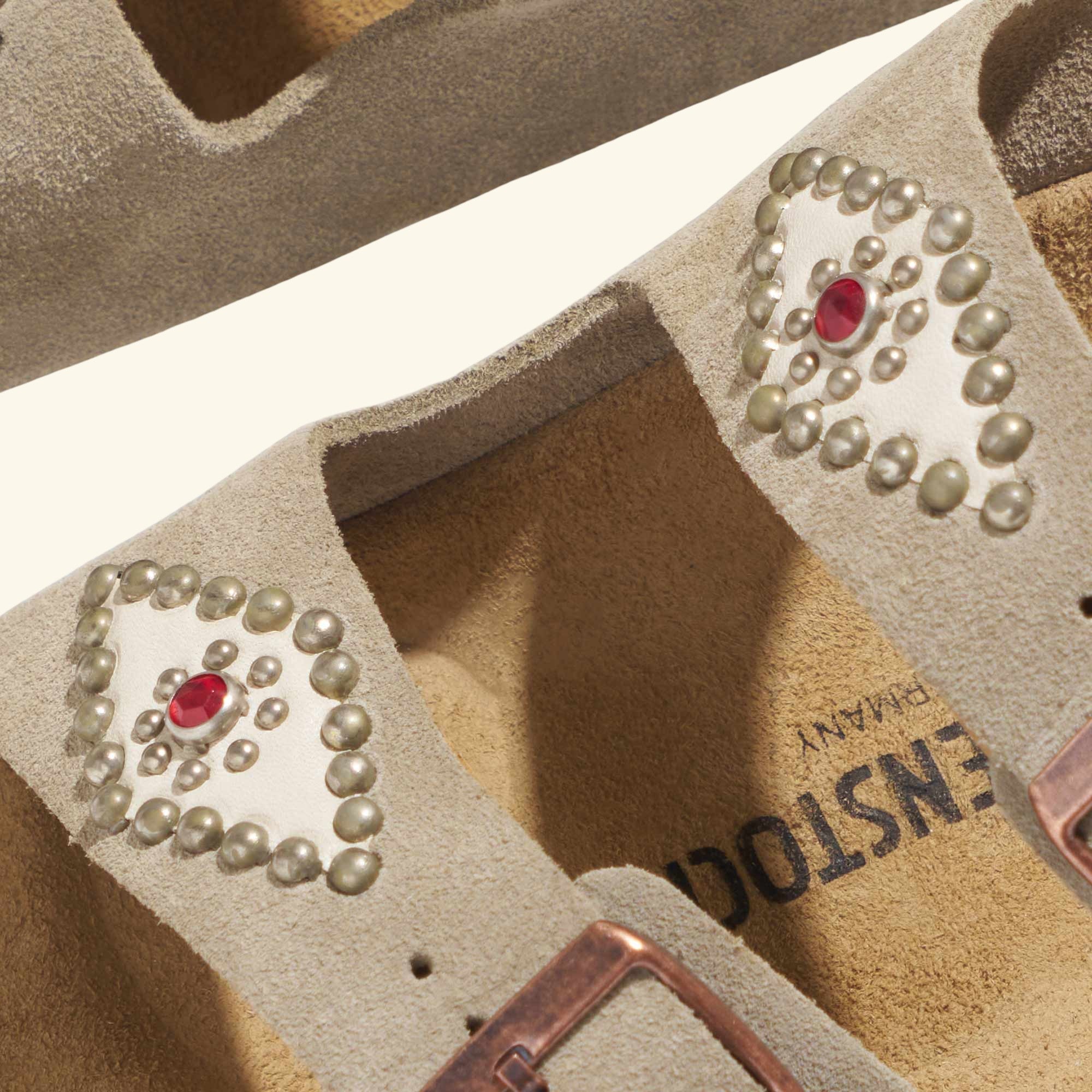 Studded Arizona Birkenstock (Taupe)