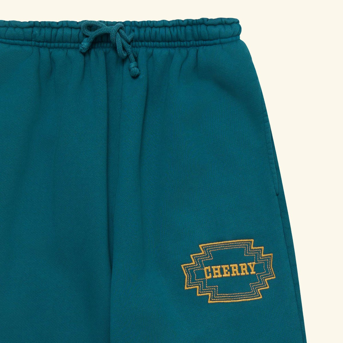 Embroidered Navajo Parachute Sweatpants (Emerald)