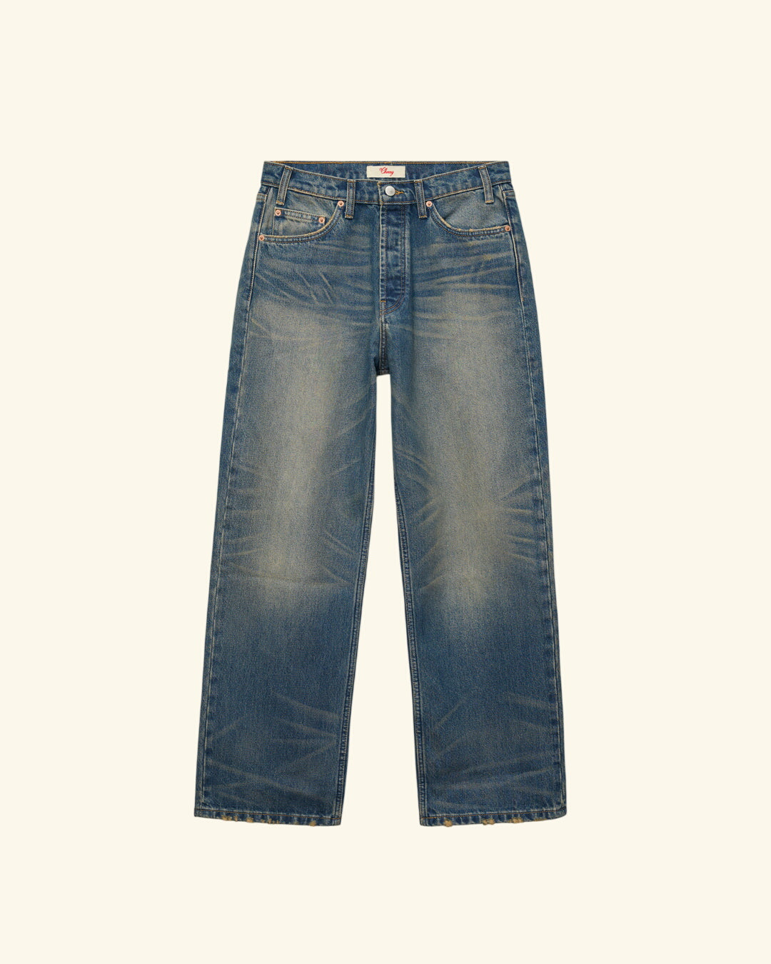 Wide 5 Pocket Jeans (Dark Dirty Blue)
