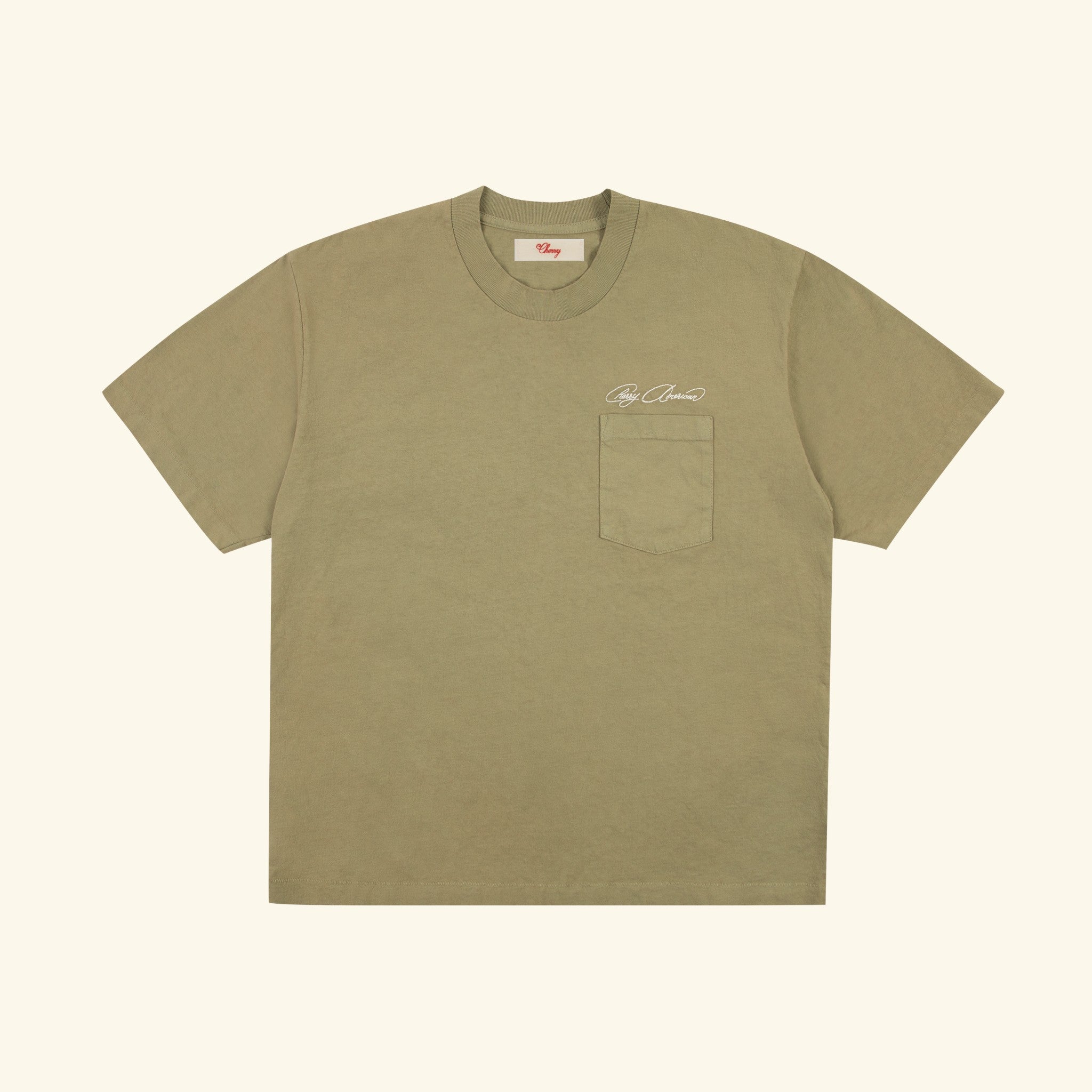 Cherry American Pocket T-Shirt (Cactus)