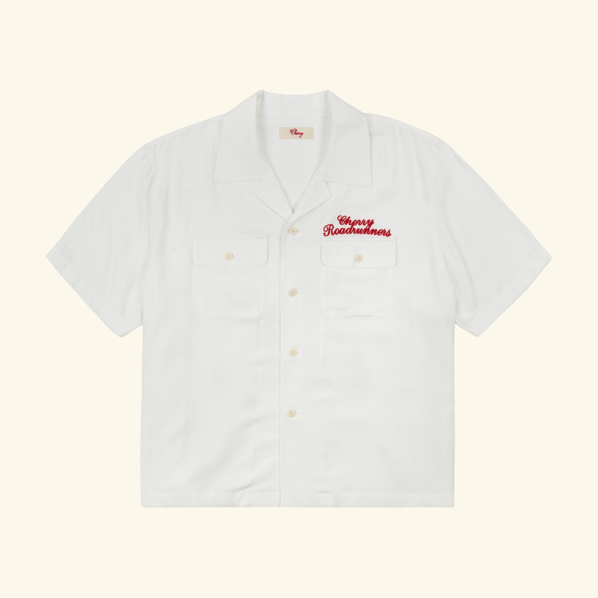 Roadrunner Bowling Shirt (White)
