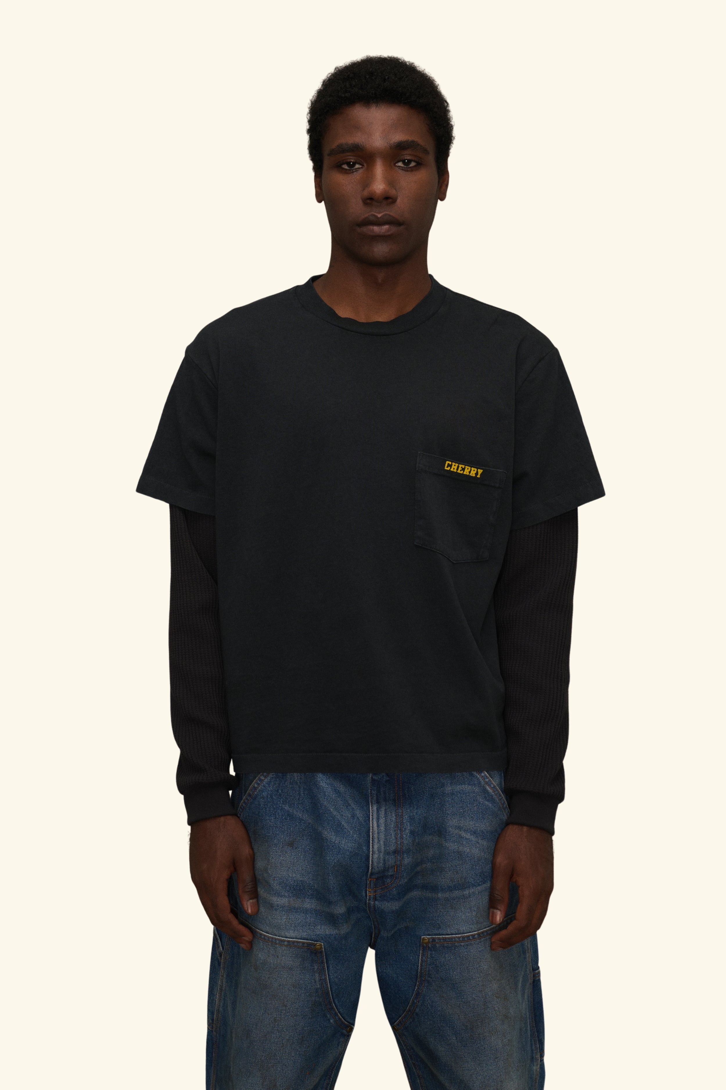 General Store Boxy Long Sleeve Thermal (Vintage Black)