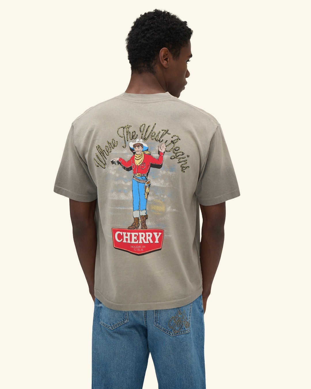 Where The West Begins Classic Pocket Tee (Smoke)