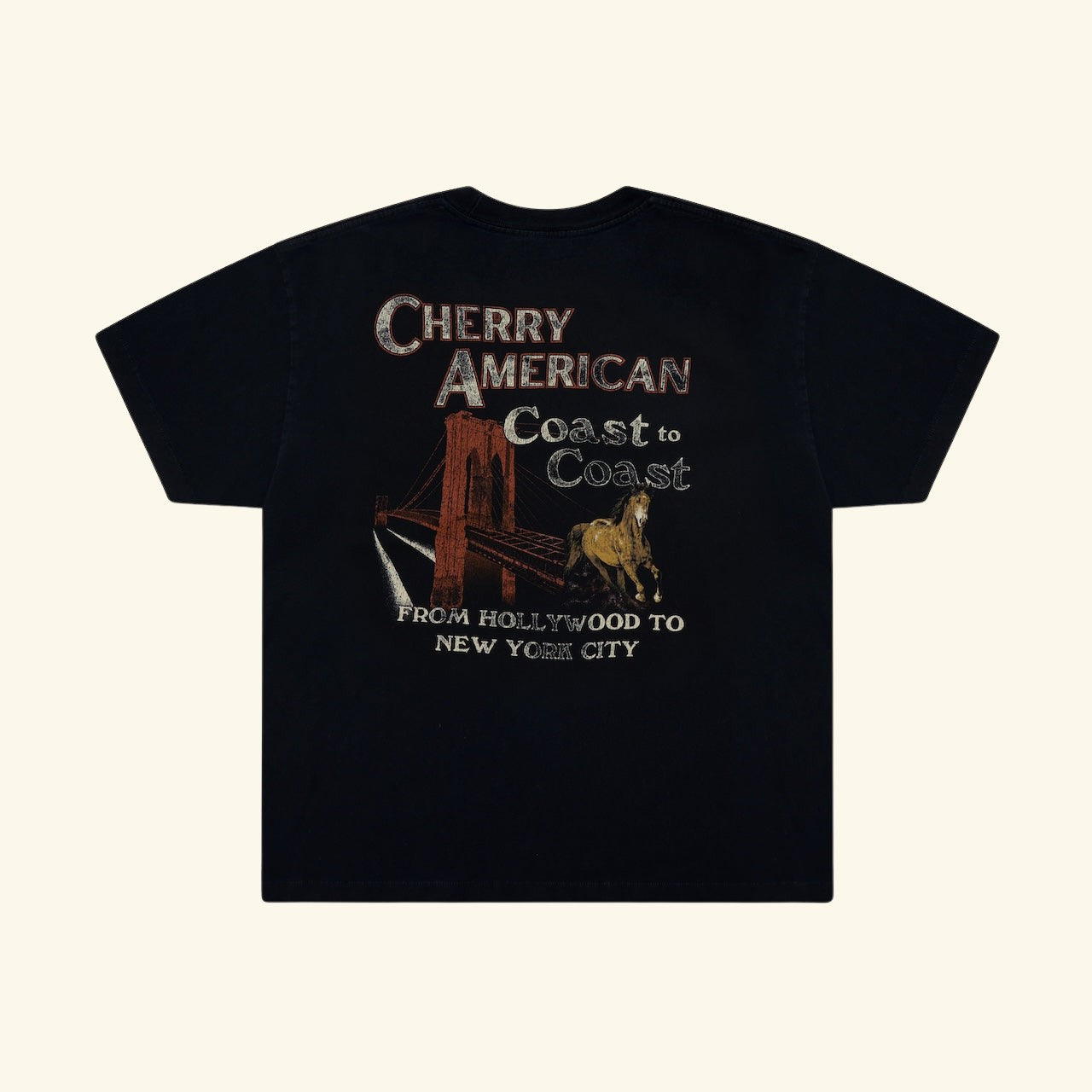 Coast to Coast Boxy T-Shirt (Vintage Black)