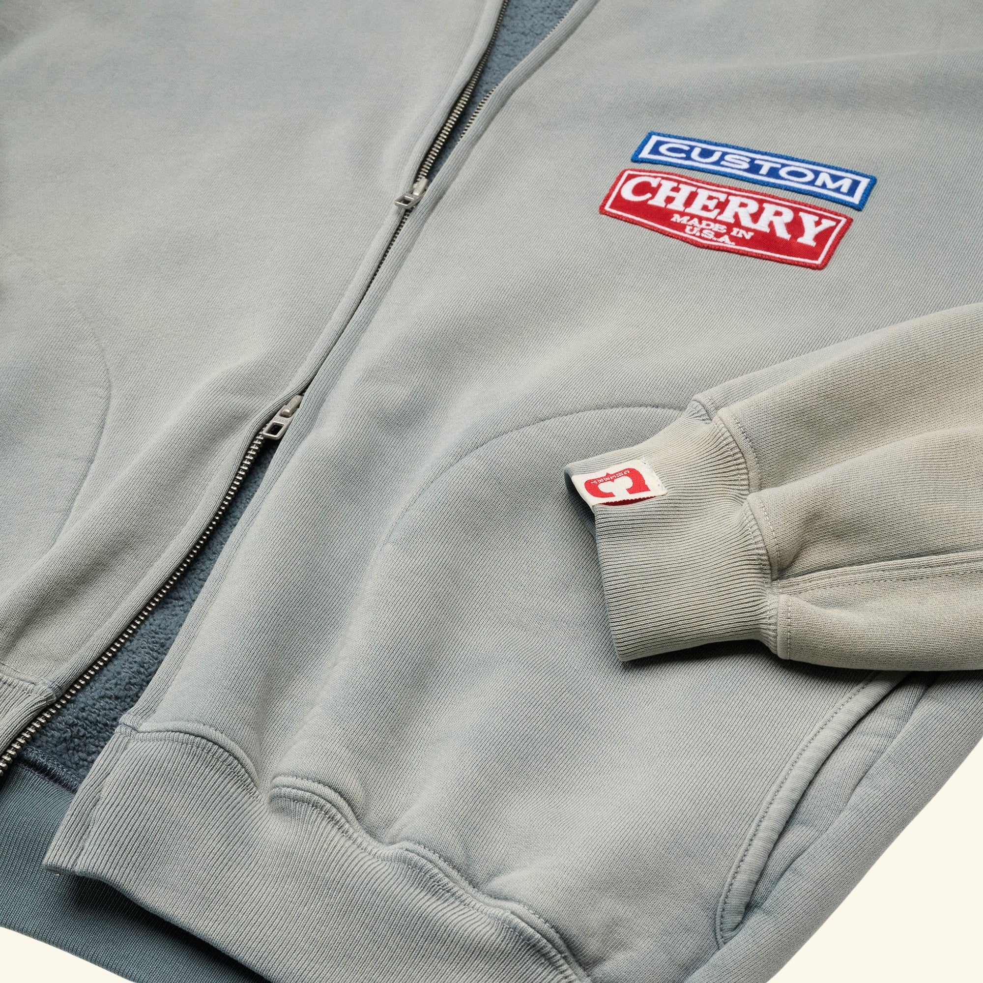 Patchwork Zip Crew (Smoke)