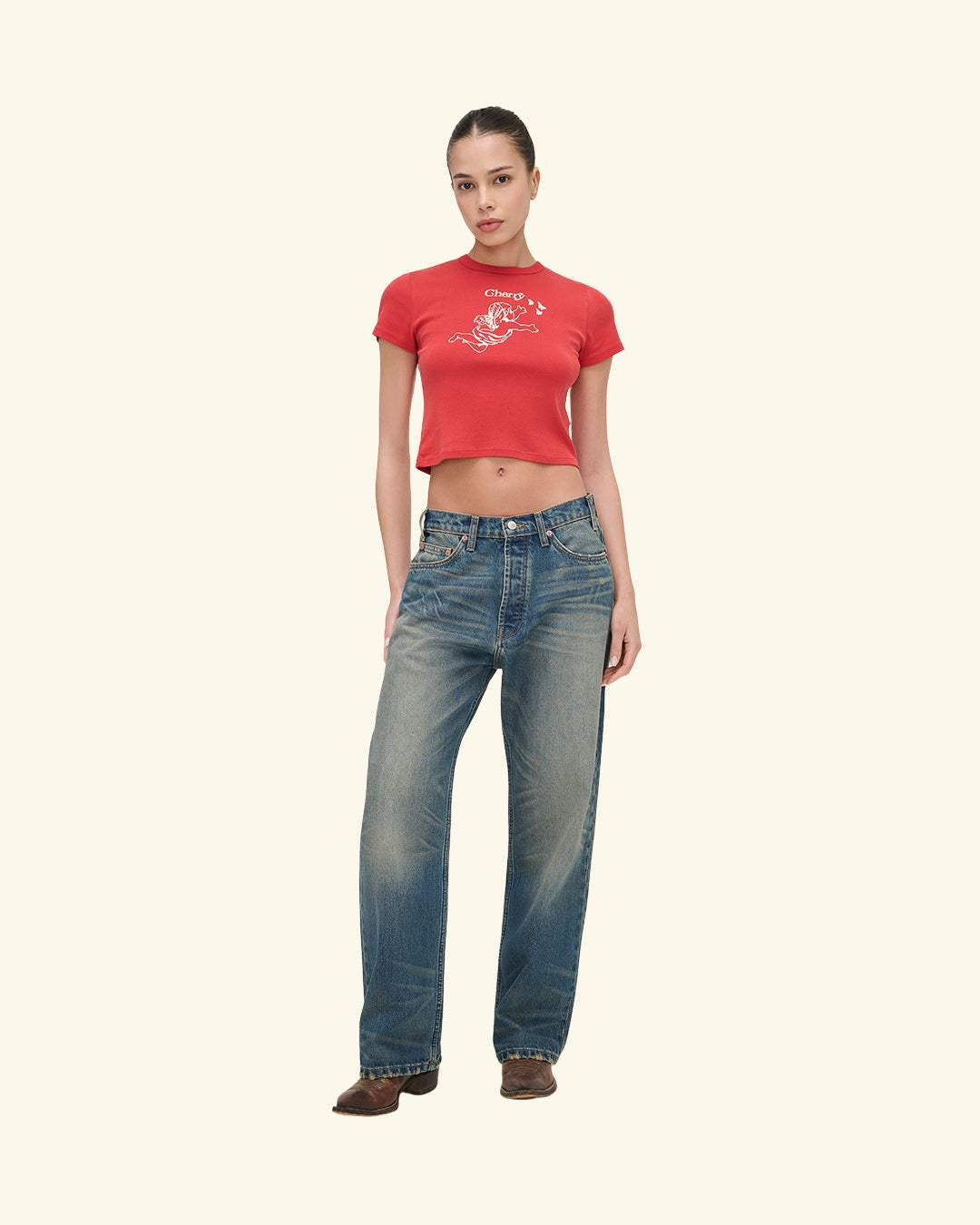 Cherry x GDC Angel Baby Tee (Red) – CHERRY LA