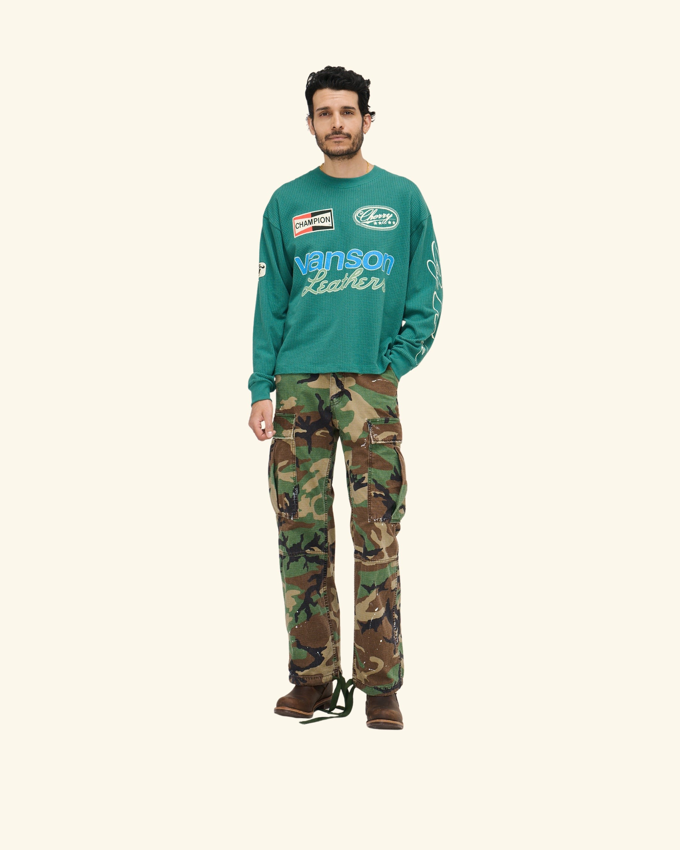 Cotton Mesh Moto Jersey (Teal)