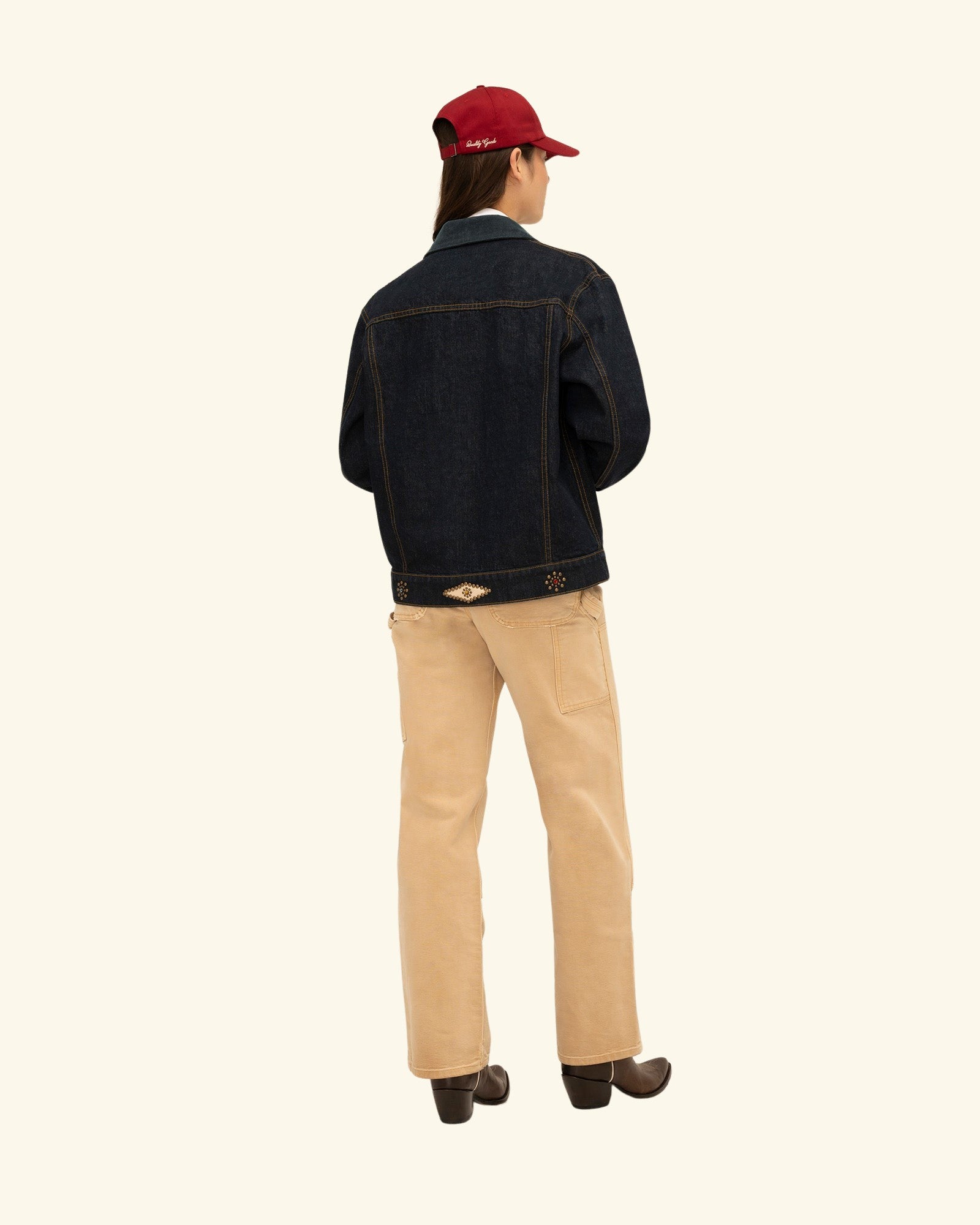 Studded Denim Trucker Jacket