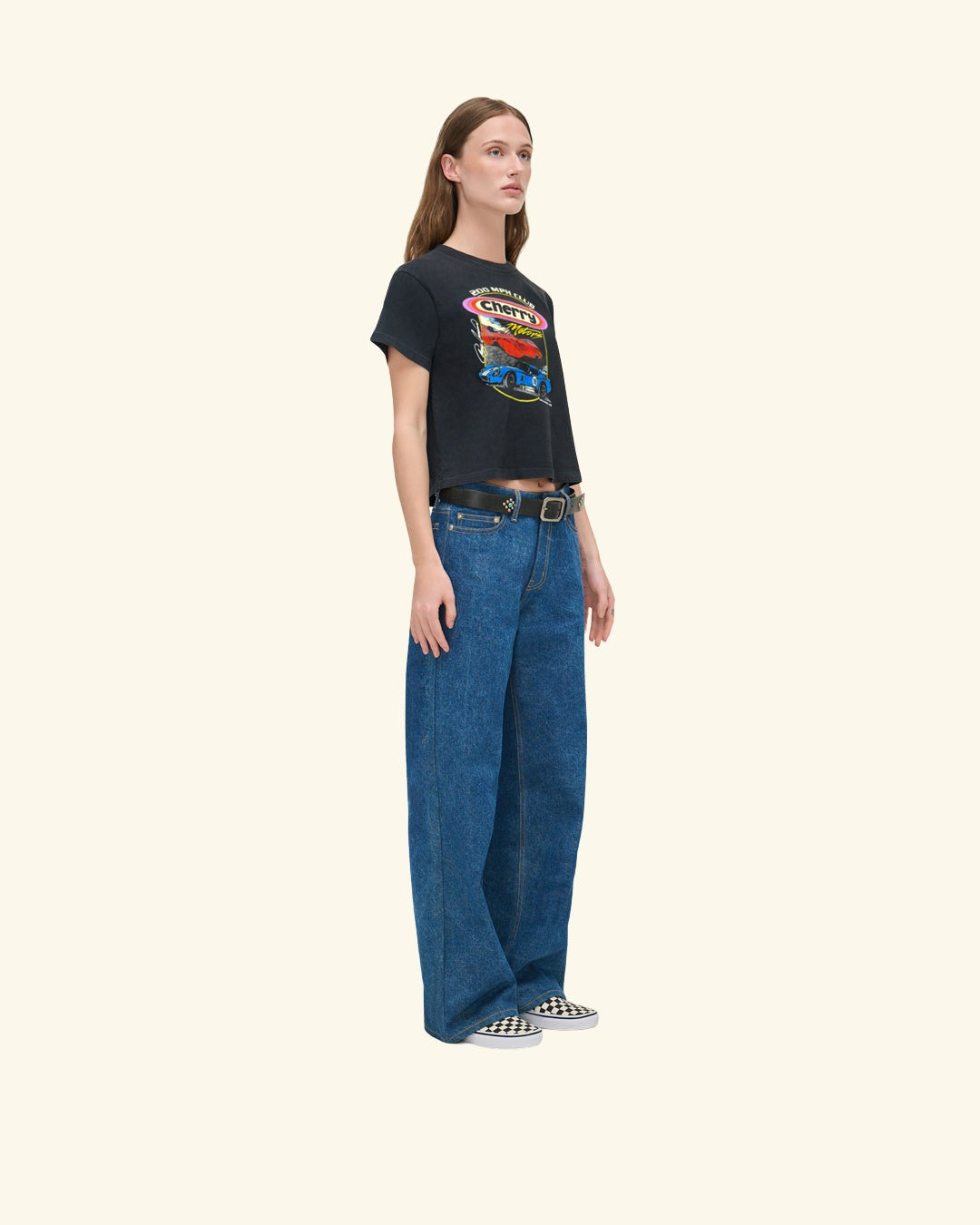 Cherry Motors Women's Boxy Tee (Vintage Black)