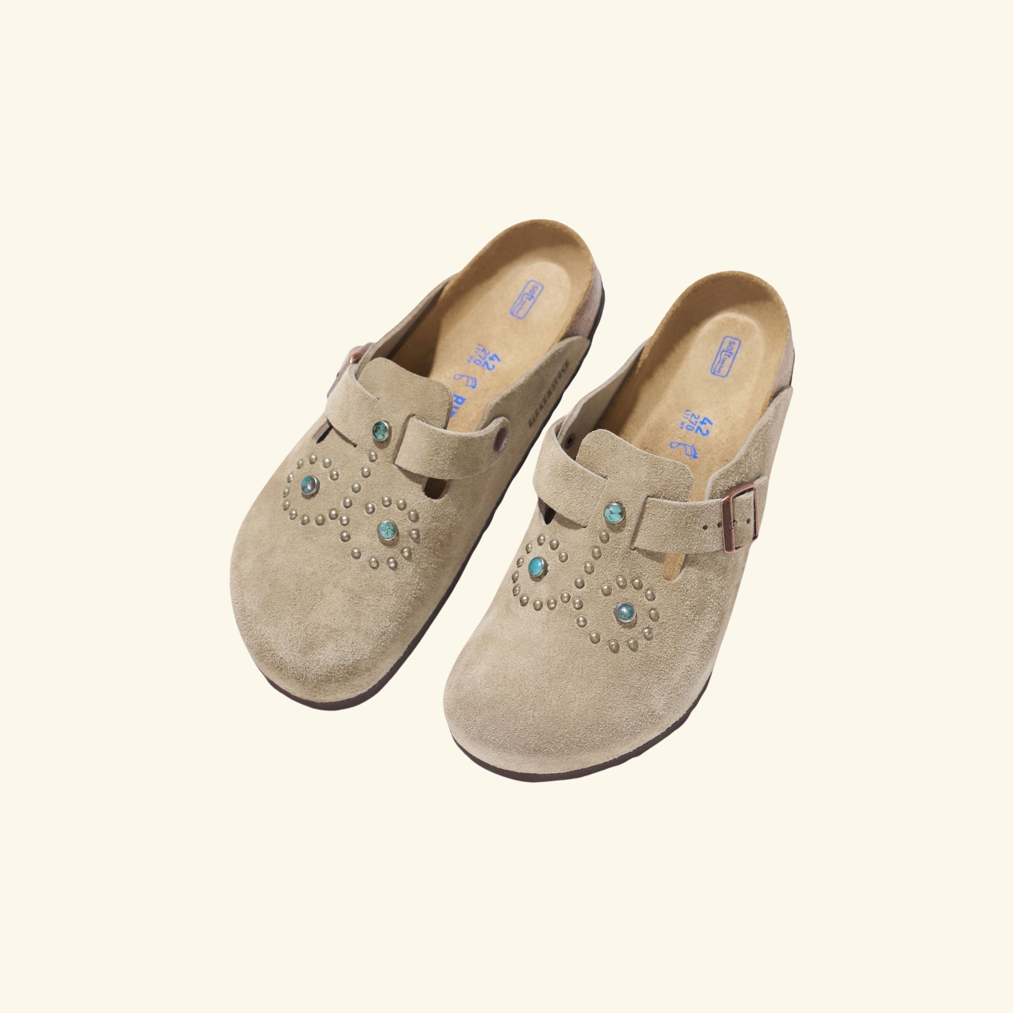 Studded Boston Birkenstock (Taupe) – CHERRY LA