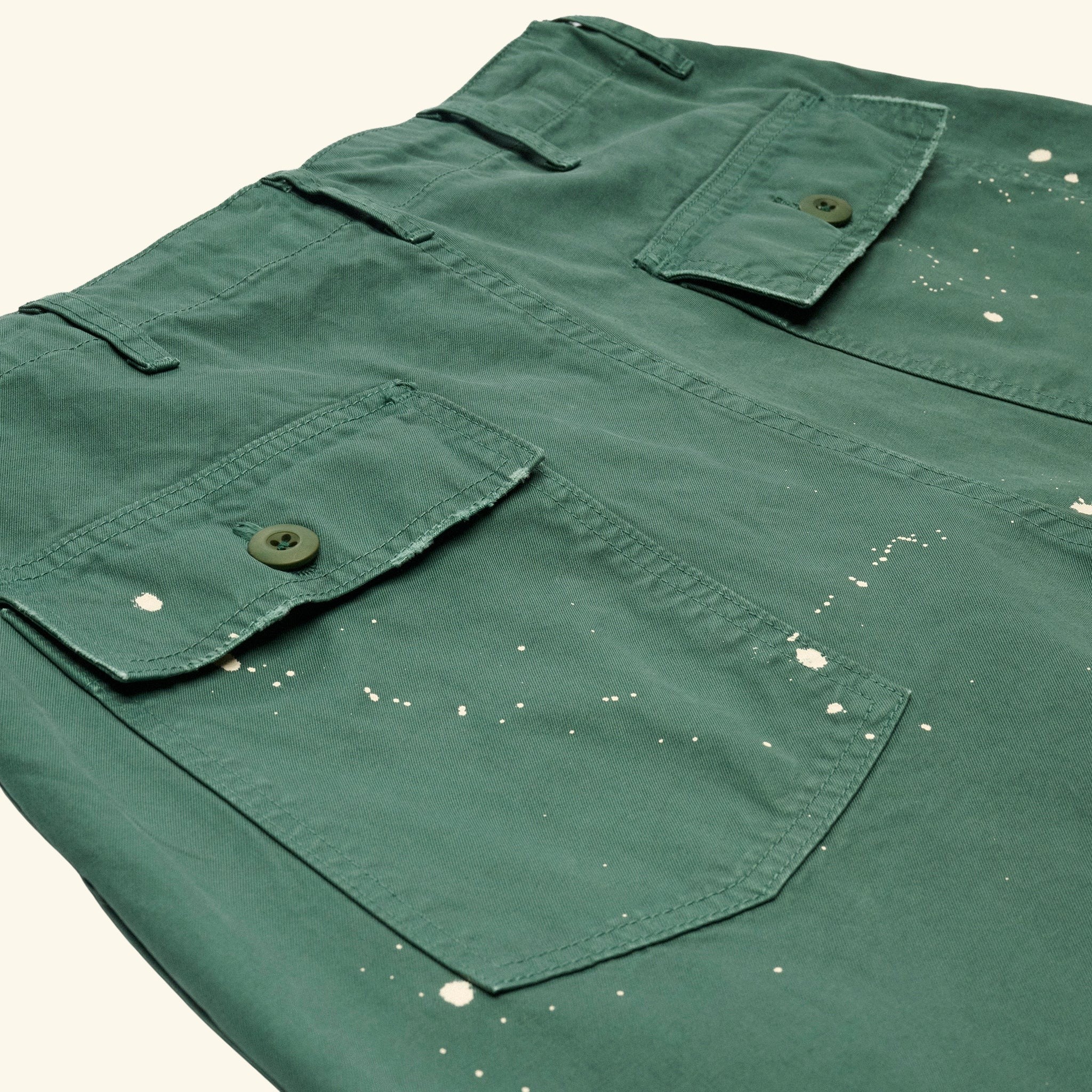 Cotton Twill Parachute Pant (Teal)