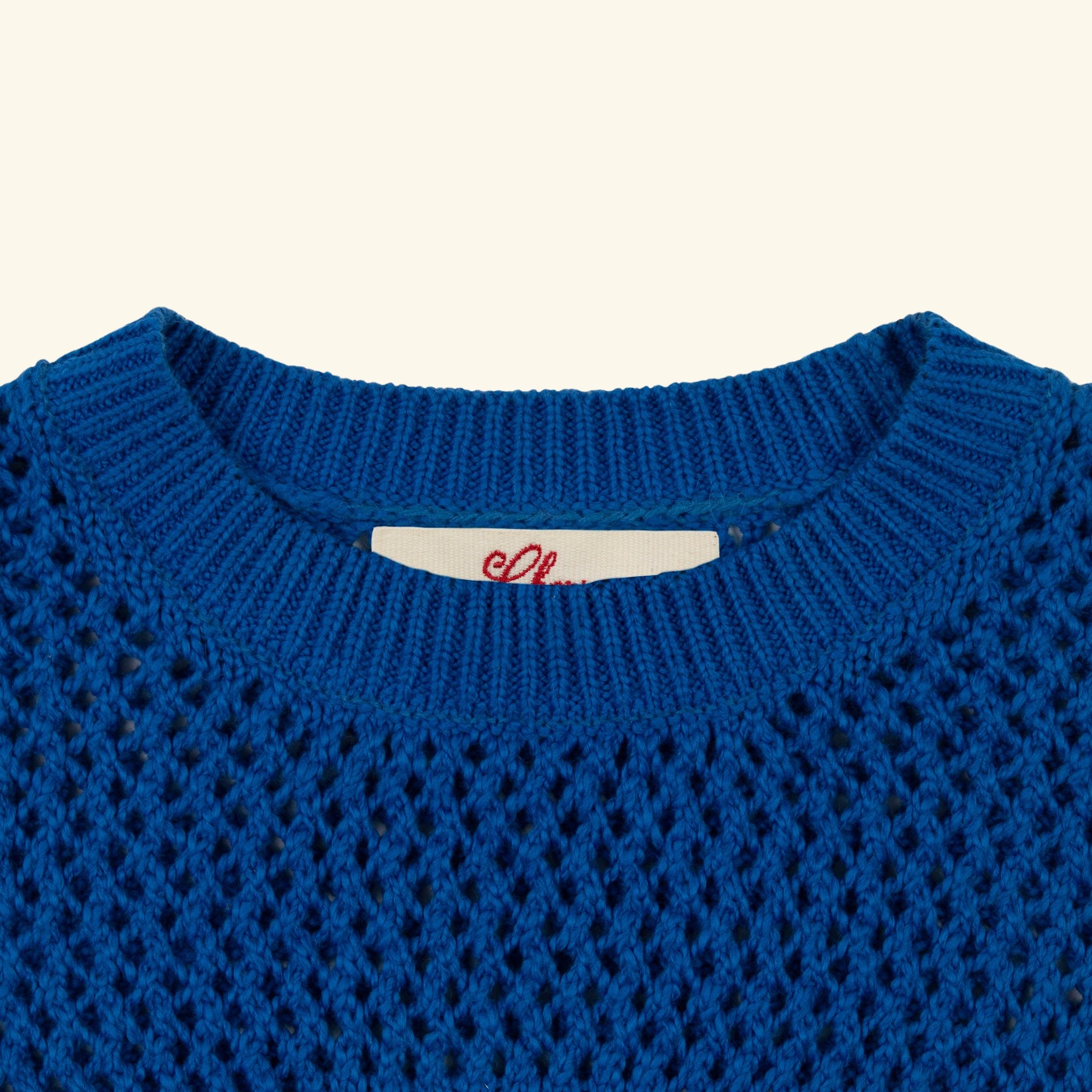 Knit Western Crew (Royal Blue)