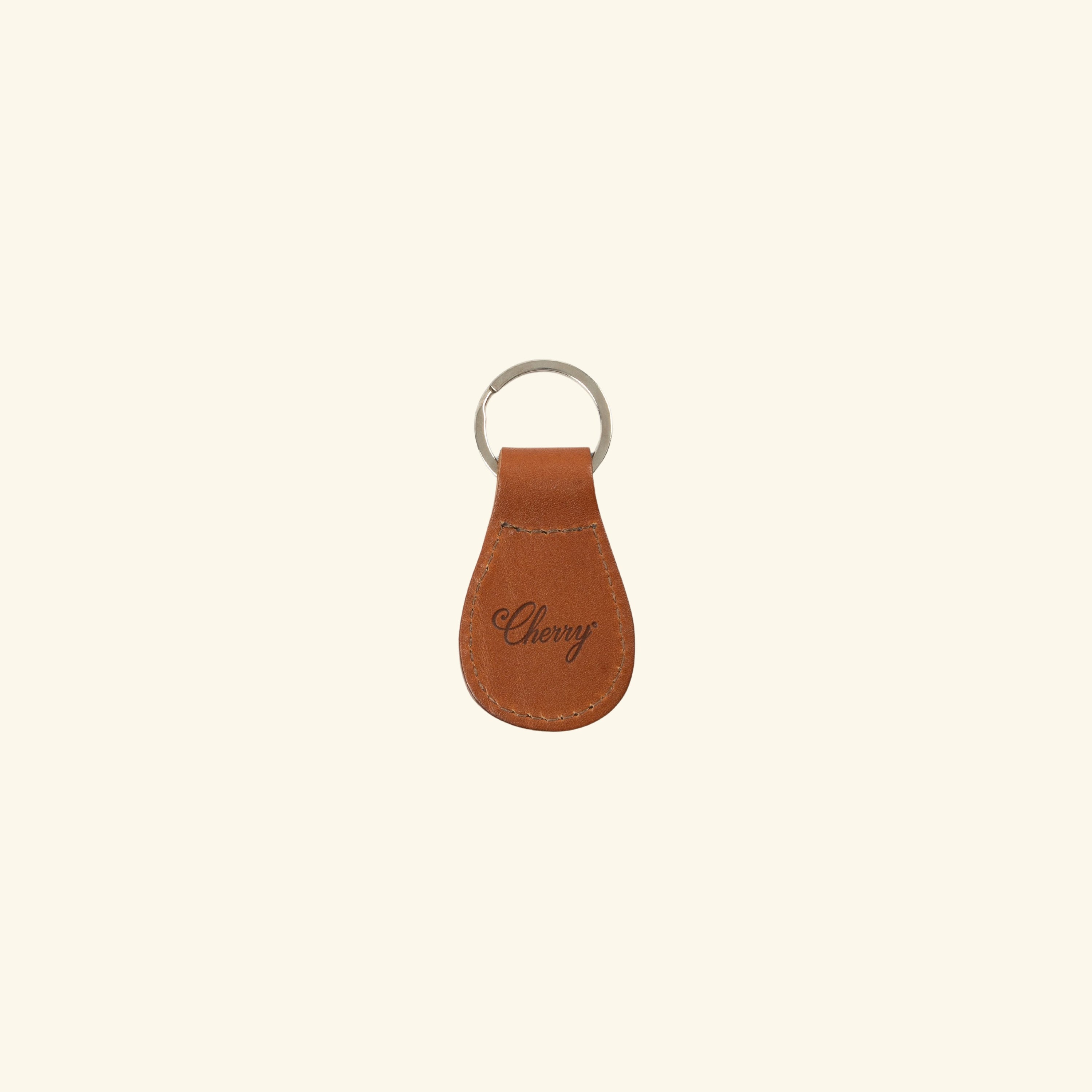 Leather Studded Keychain