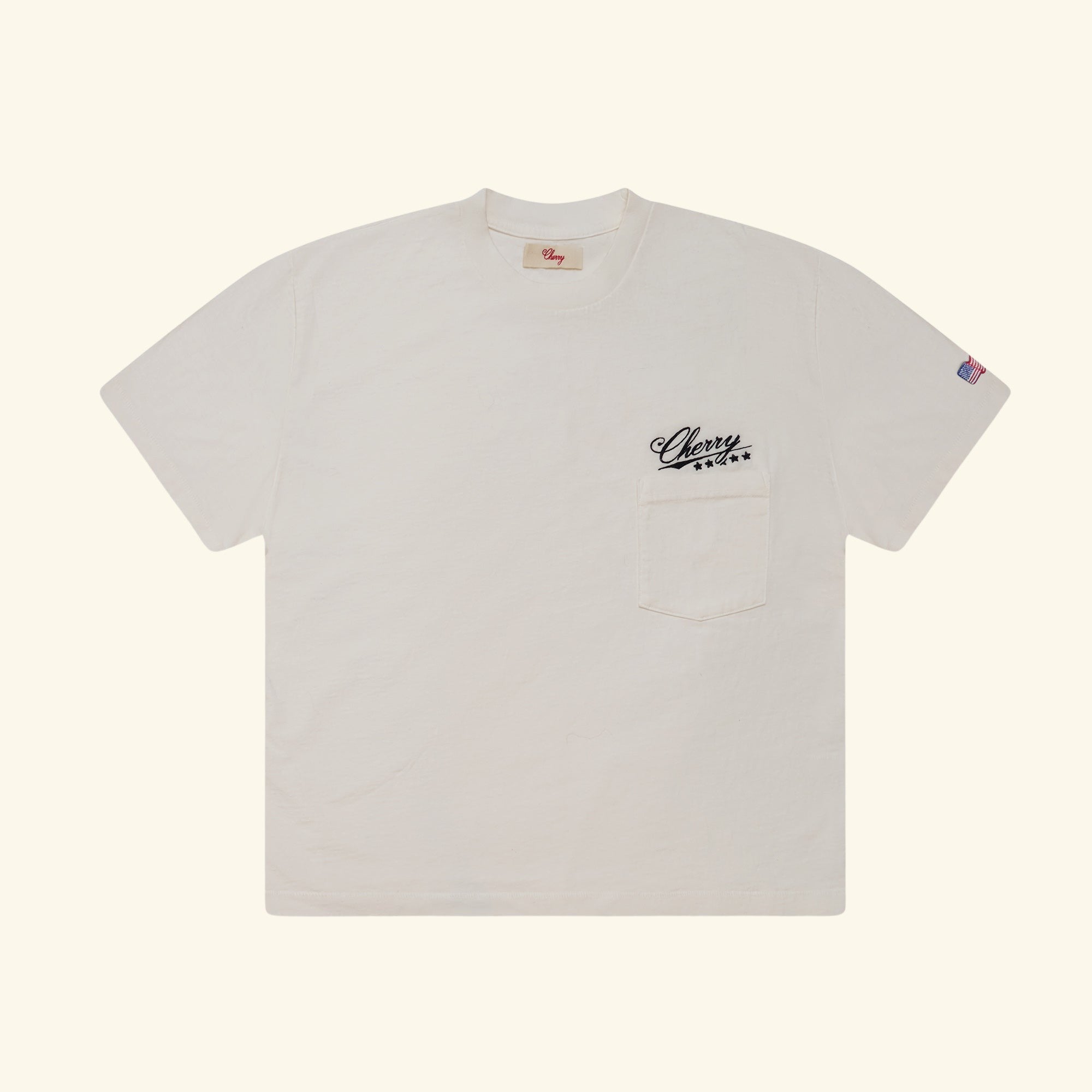 Five Star Boxy Pocket T-Shirt (Vintage White)