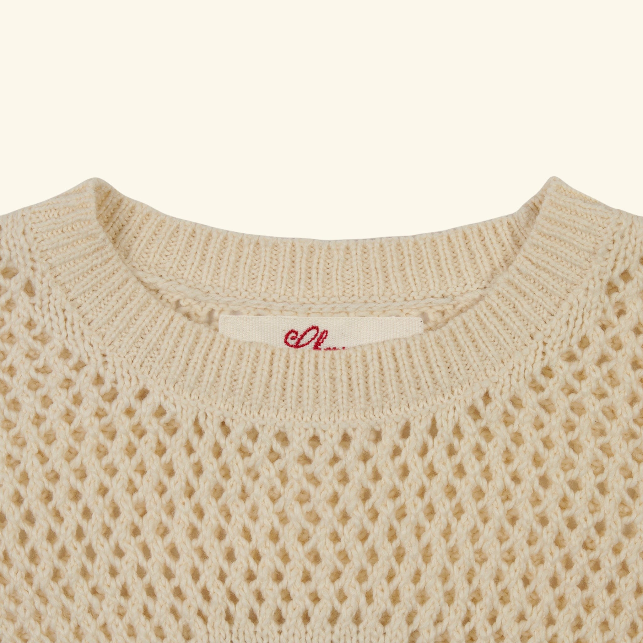 Knit Western Crew (Cream)