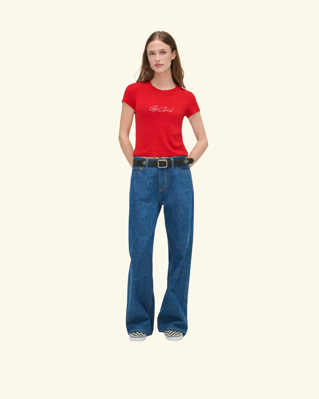 Cherry American Baby Tee (Red)
