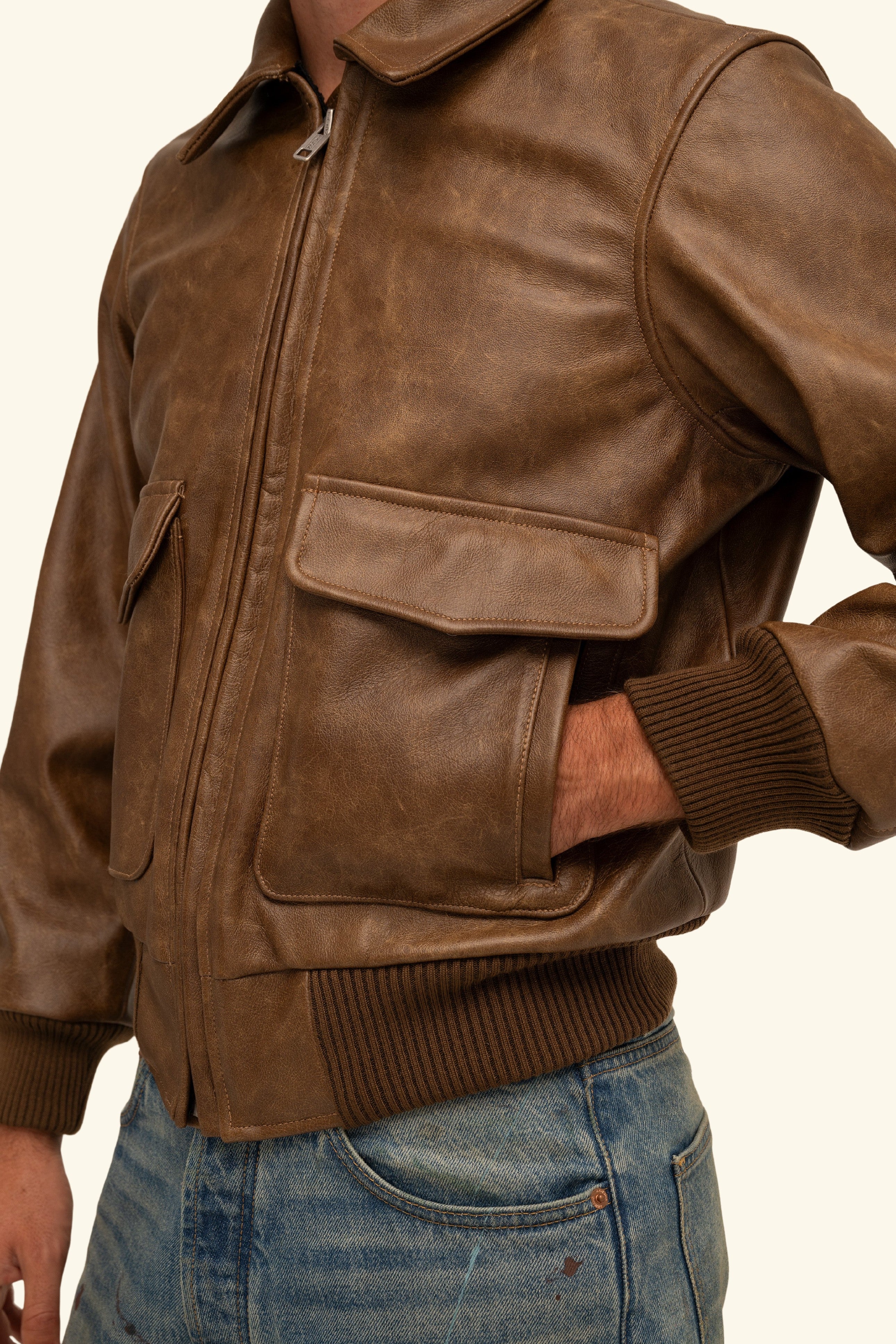Leather Flight Jacket