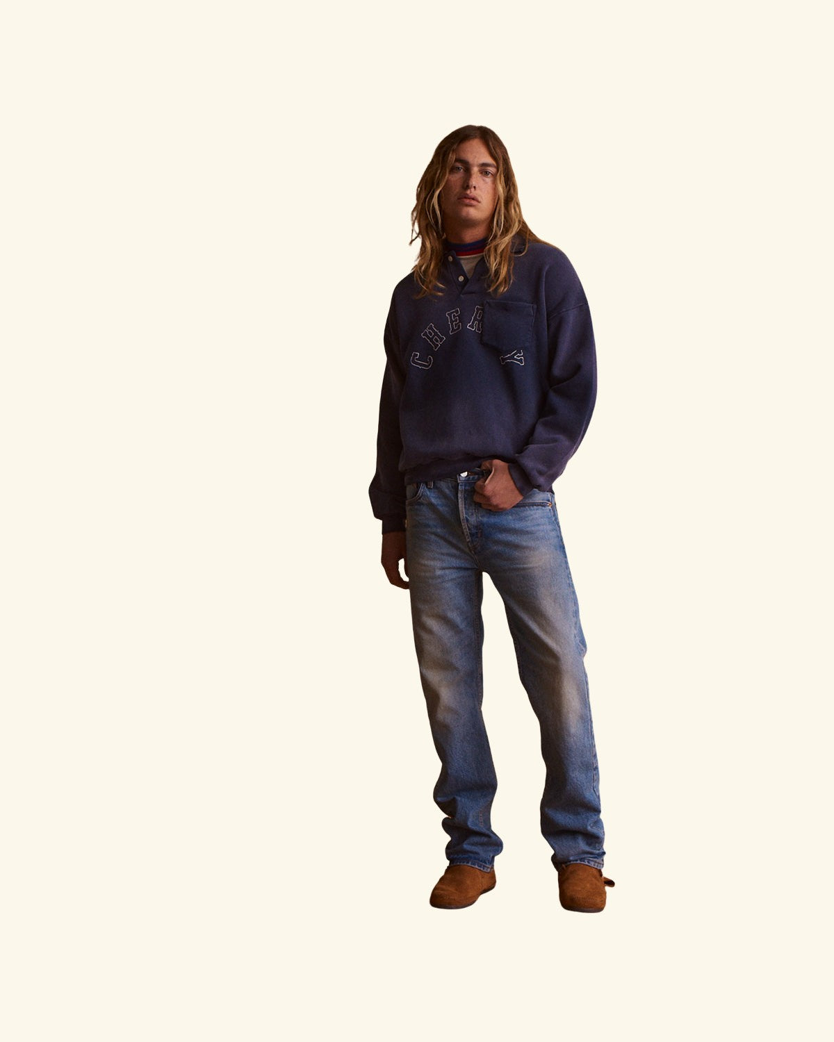 Straight Leg 5 Pocket Denim (Indigo)