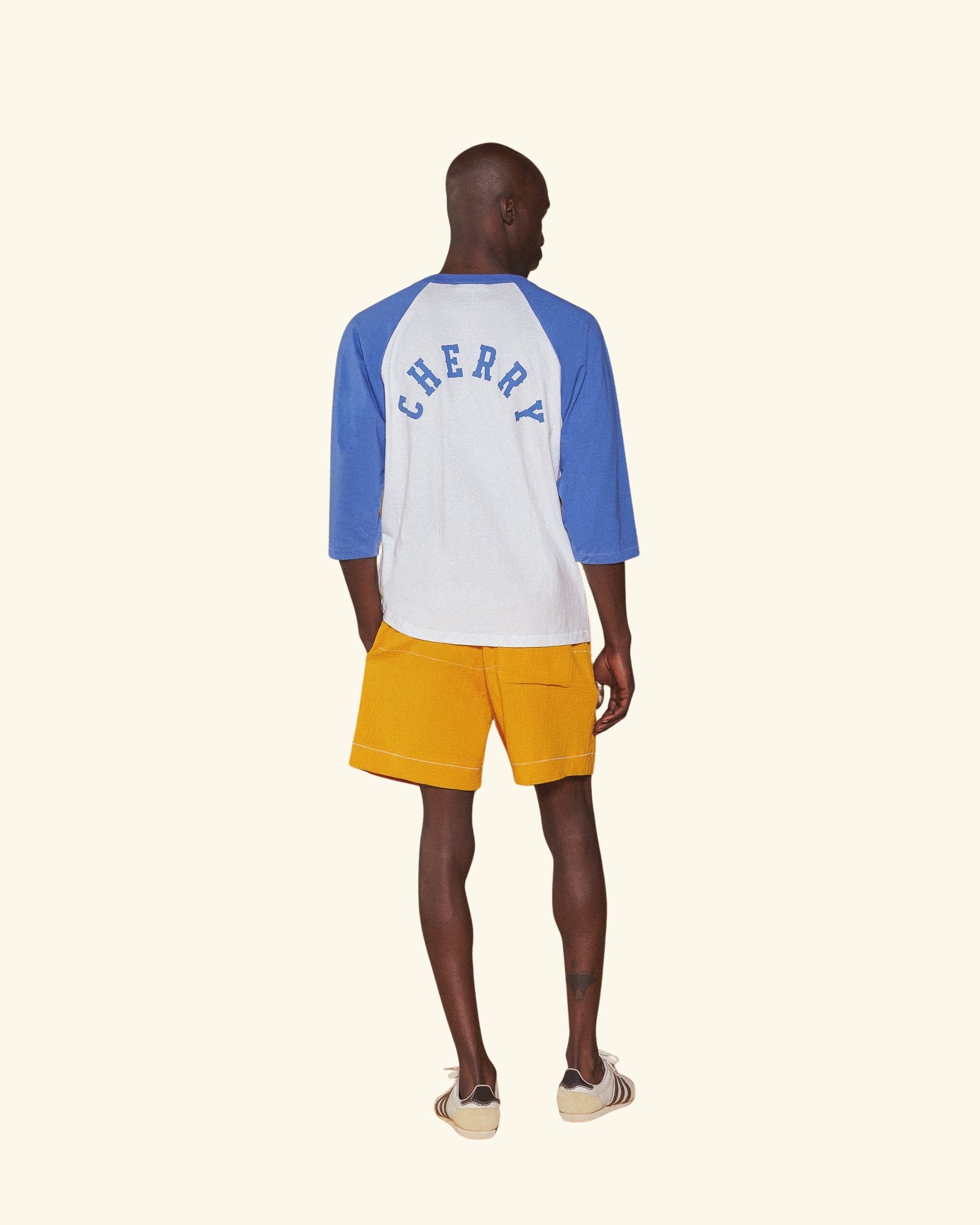 Embroidered Vacation Shorts (Gold)