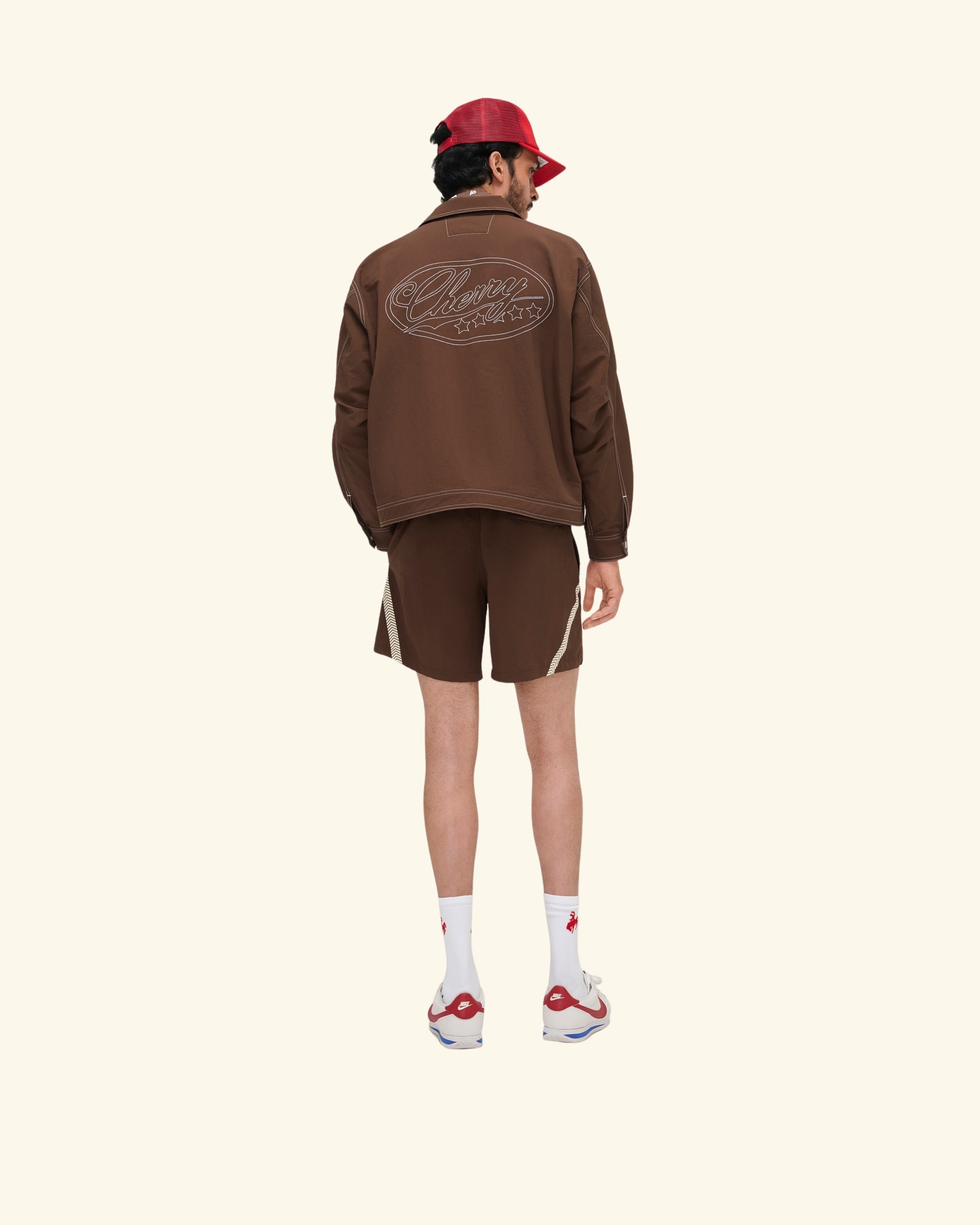 Nylon Running Jacket (Brown)