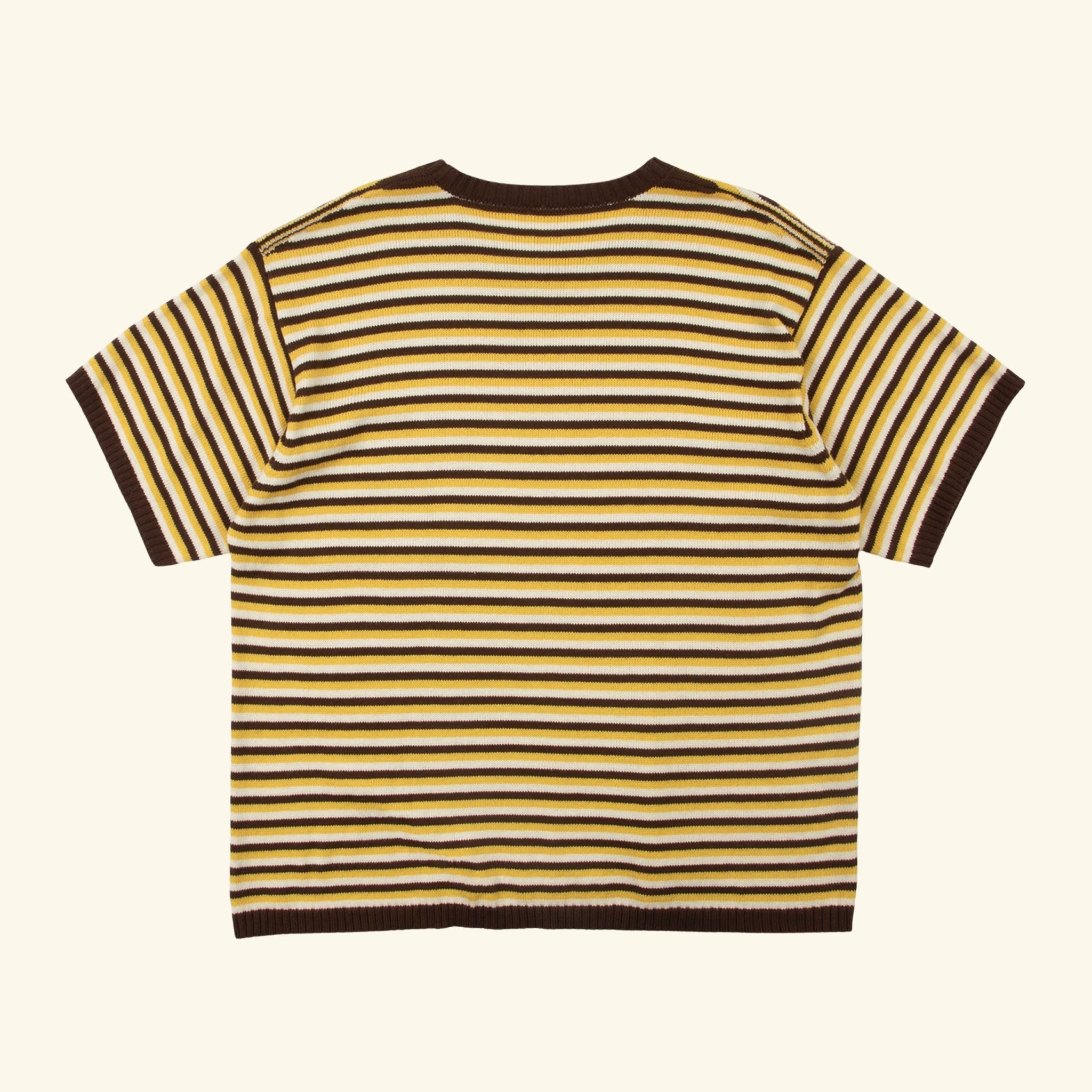 Striped Knit T-Shirt (Brown Butter)