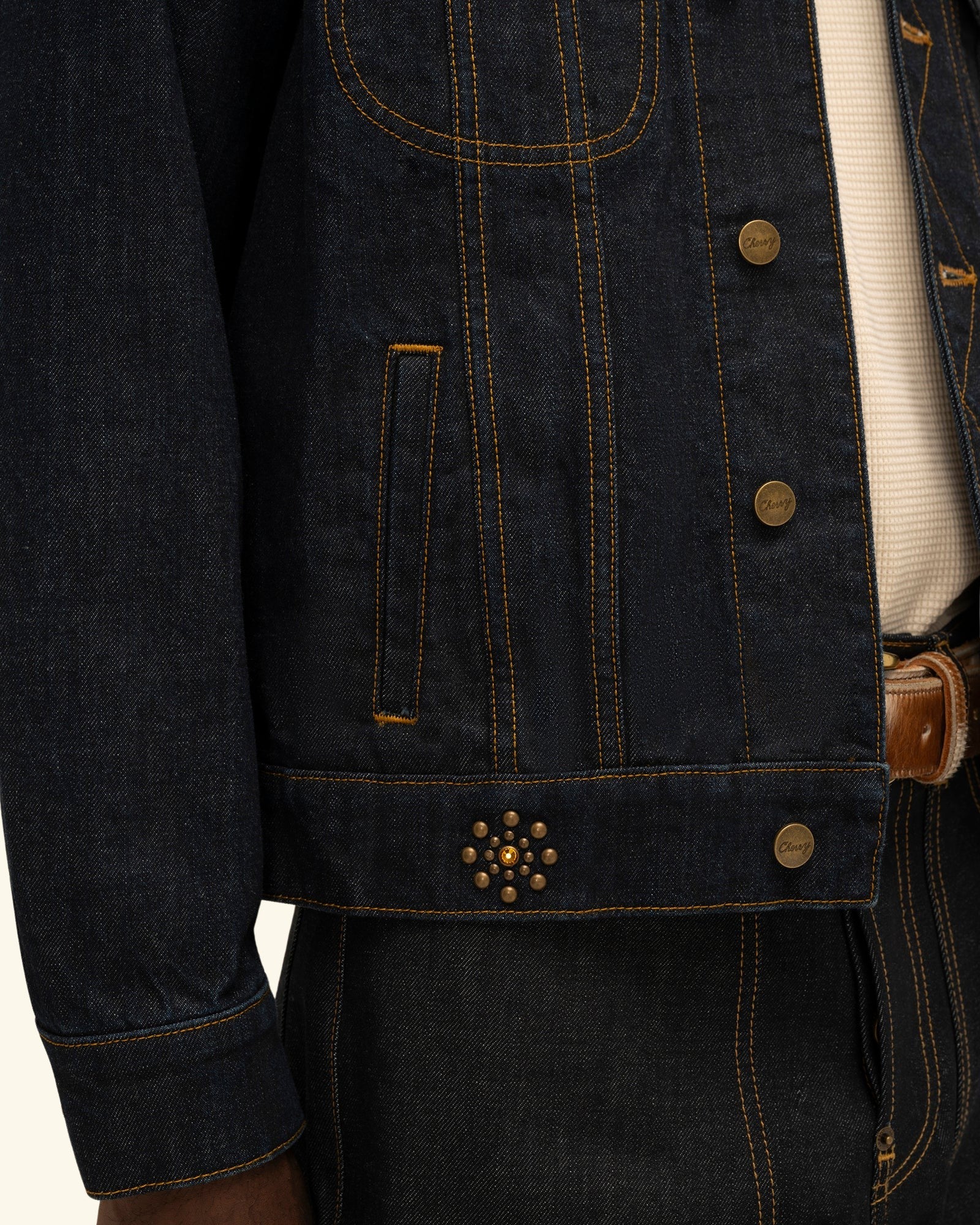 Name. ネーム CUTOF COLLAR DENIM JACKET 別注 Name. ネーム CUTOF COLLAR DENIM JACKET 別注