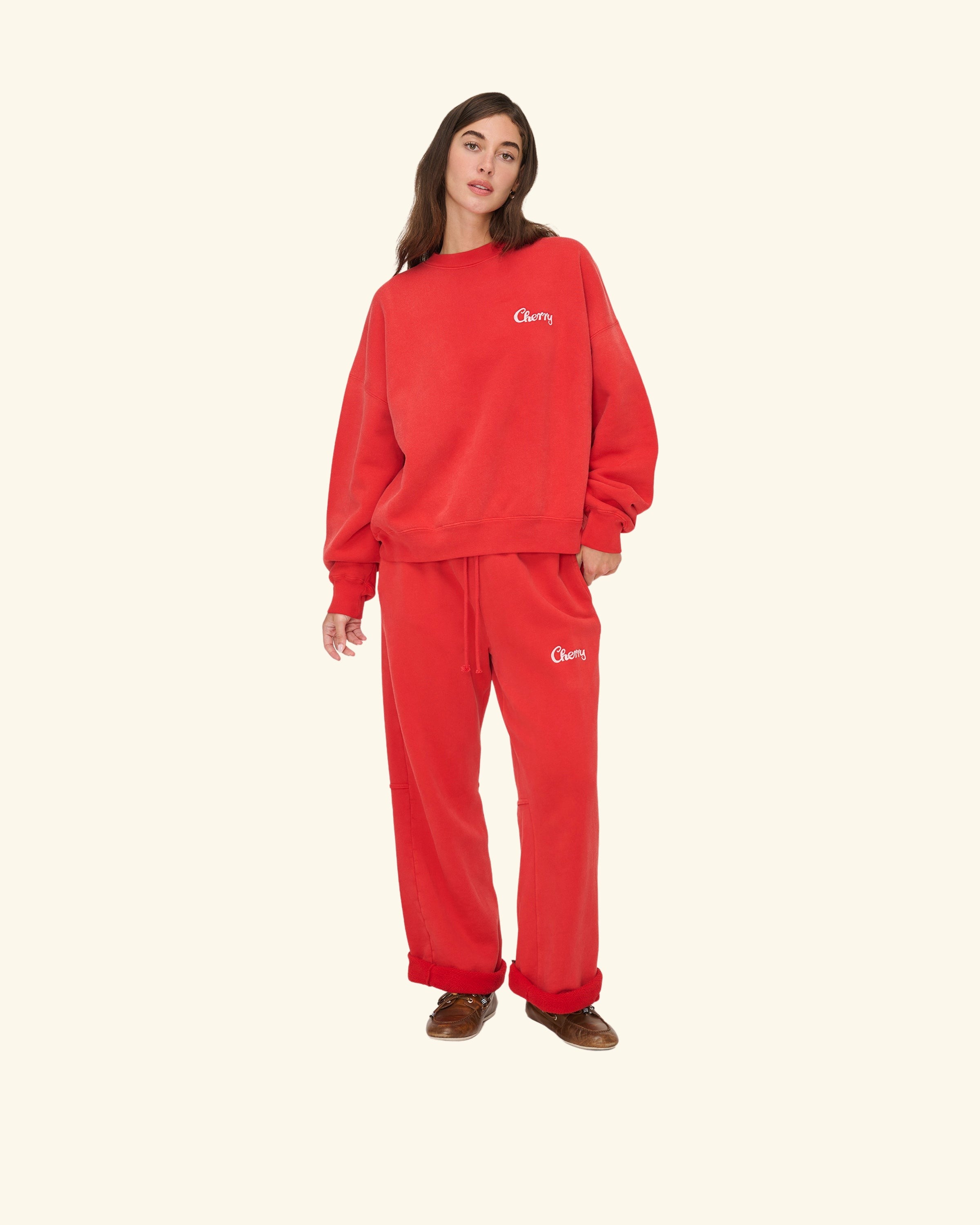 Best Quality Crewneck (Sun Faded Red) – CHERRY LA