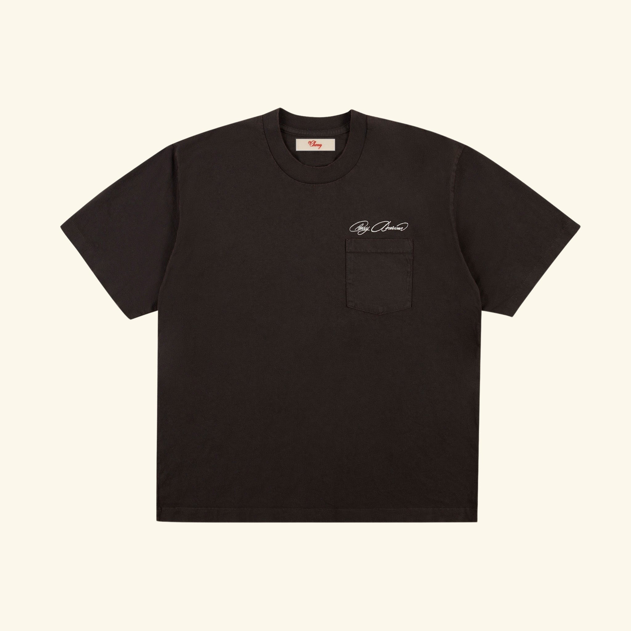 Cherry American Pocket T-Shirt (Vintage Black)