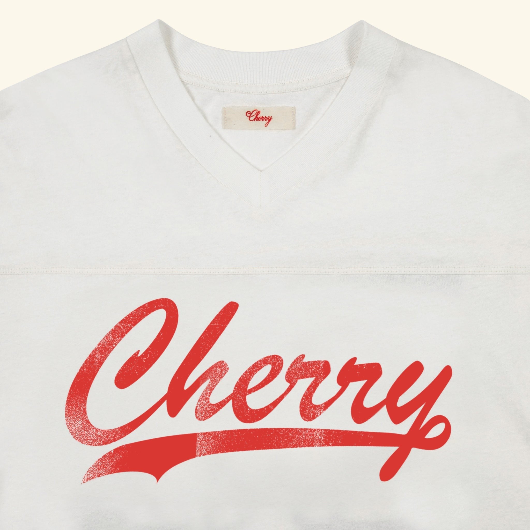 Cotton Football Boxy Jersey (Vintage White) – CHERRY LA