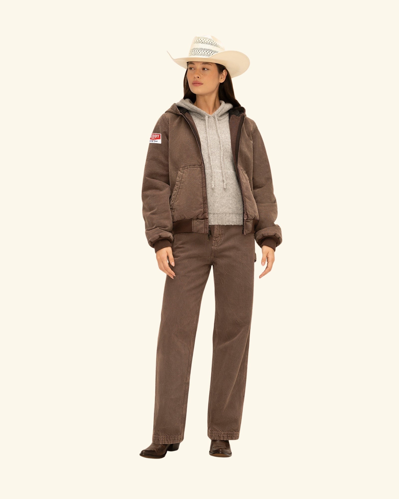 Hooded Canvas Work Jacket – CHERRY LA