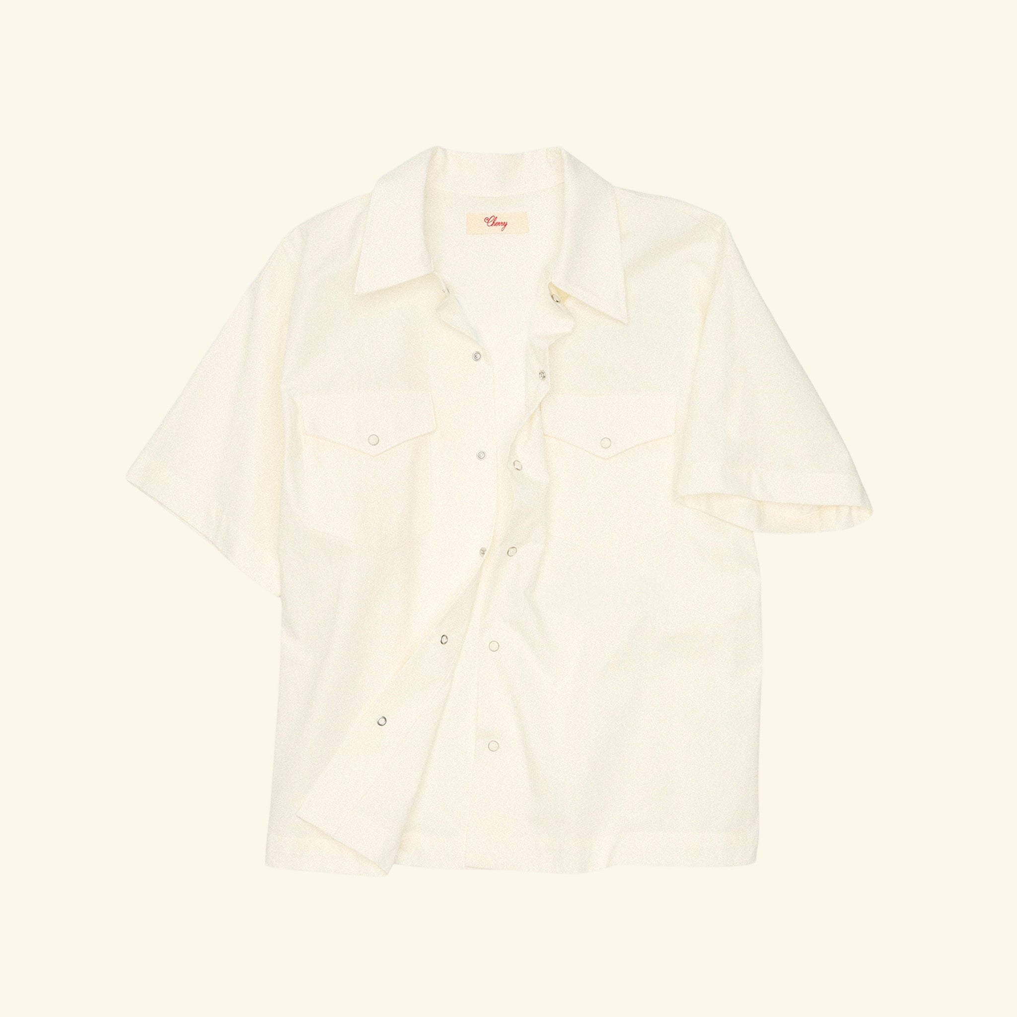 Western Twill Mechanic Shirt (White)