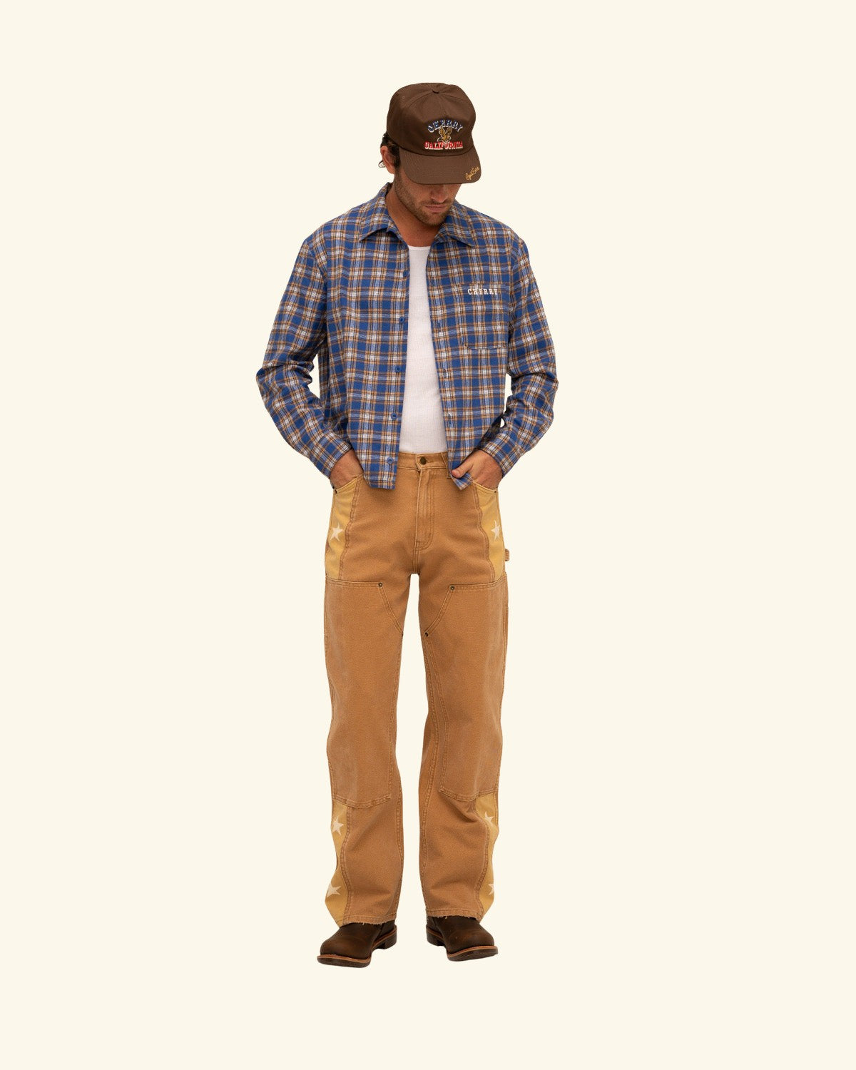 Western Boxy Plaid Shirt