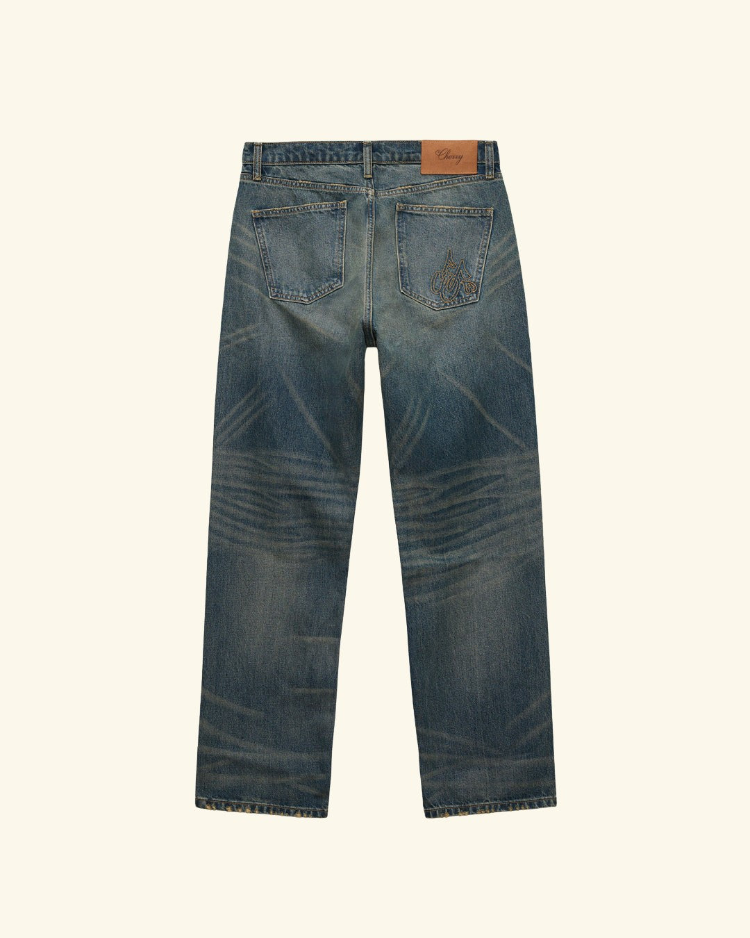Relaxed 5 Pocket Jeans (Dark Dirty Blue)
