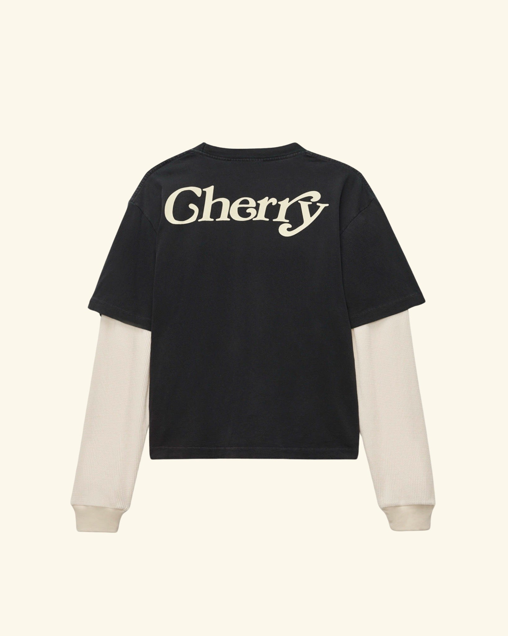 Cherry x GDC Boxy Pocket Thermal L/S (Black)