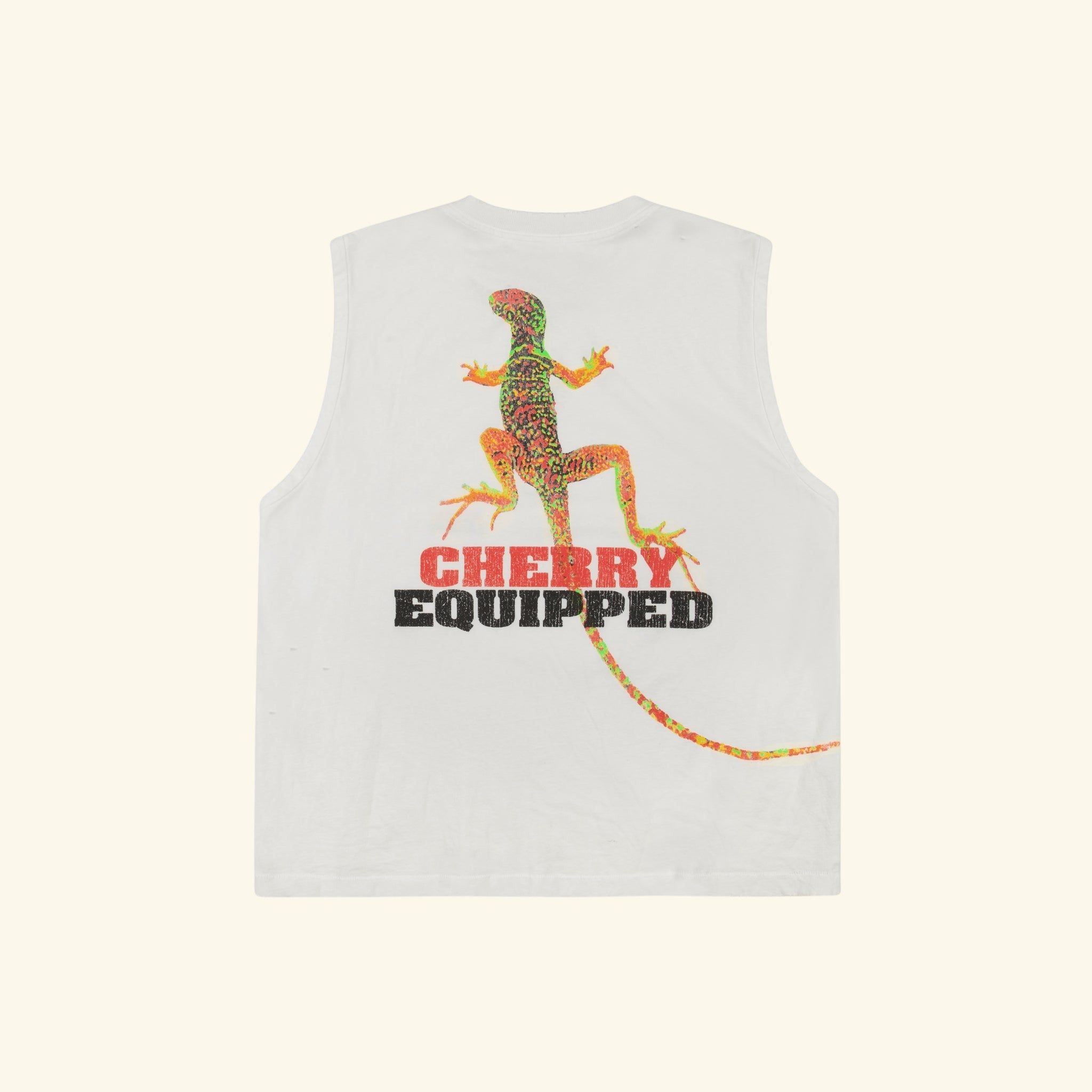 Desert Gecko Running Shirt (Vintage White)