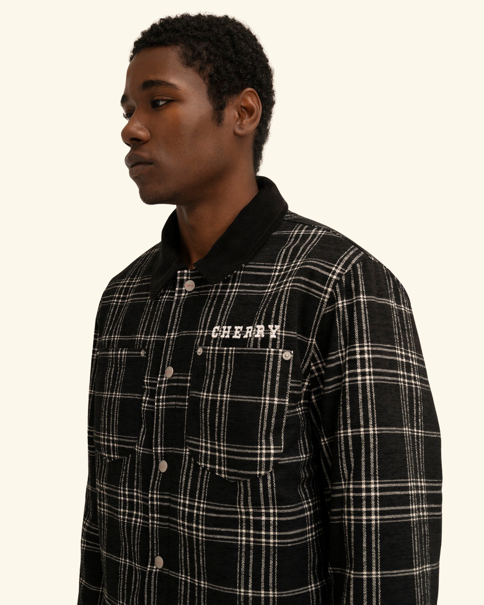 Quilted Lined Plaid Jacket