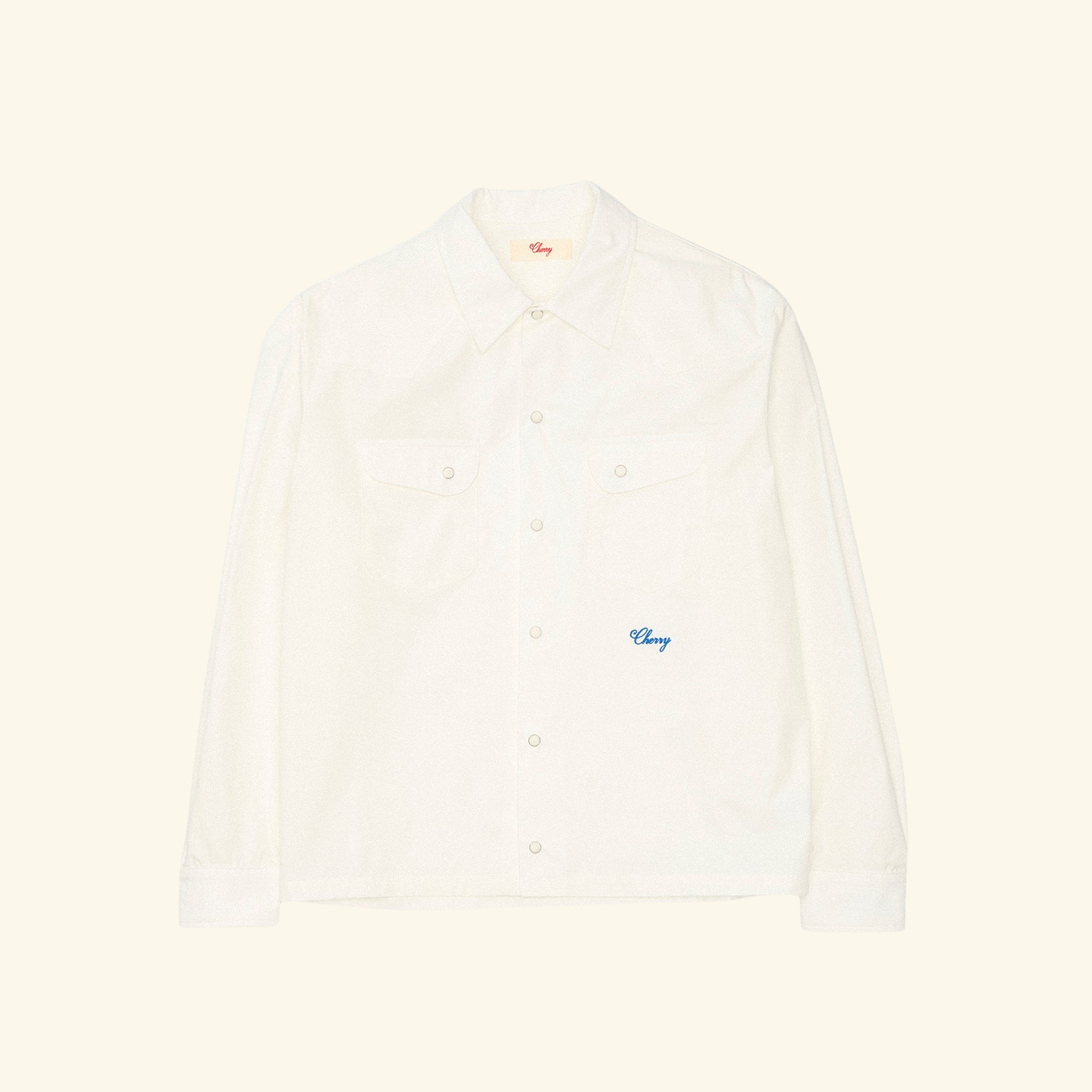 Poplin Western Shirt (White)