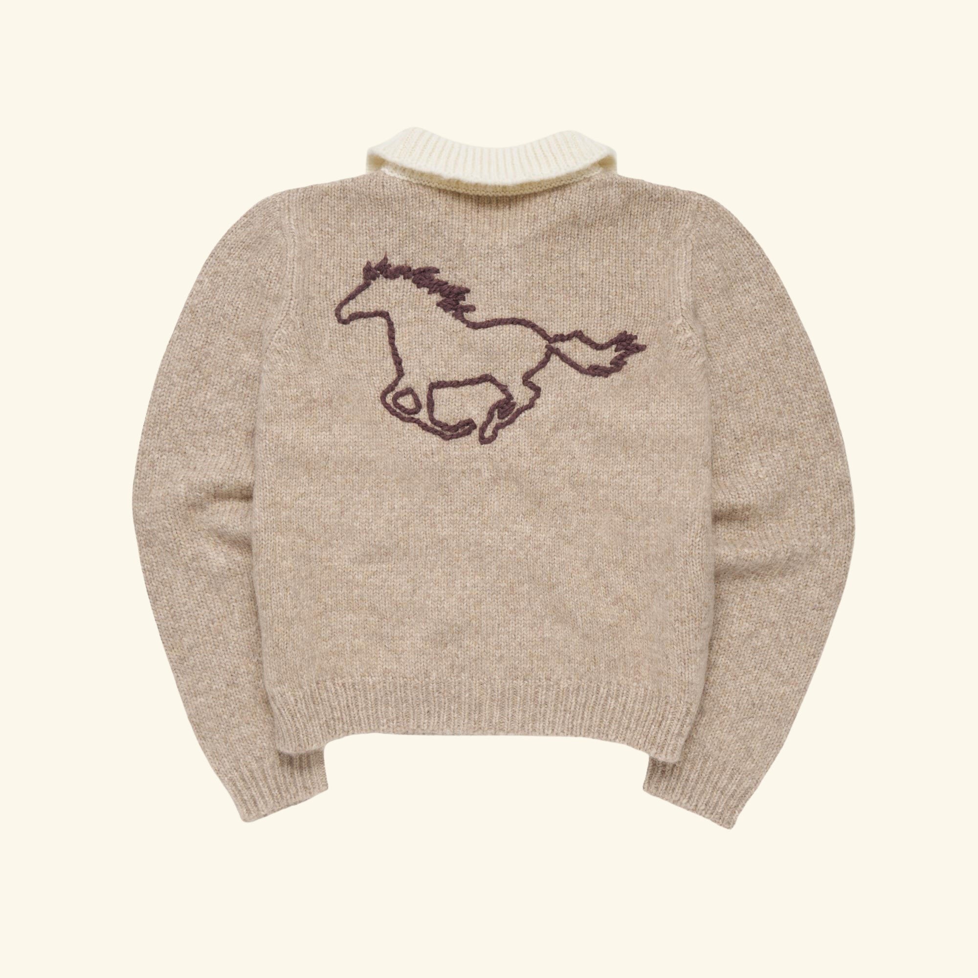 Women's Knit Rugby (Oatmeal)