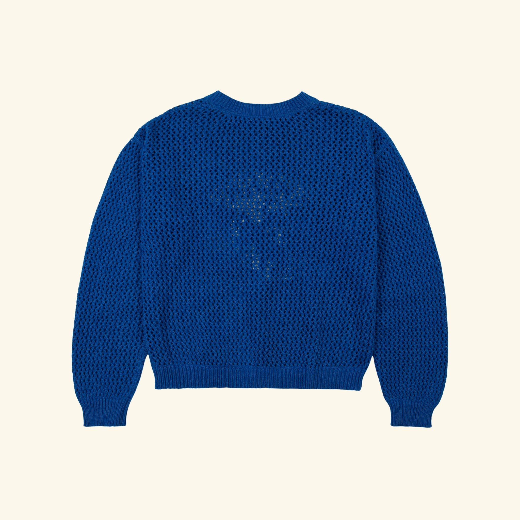 Knit Western Crew (Royal Blue)