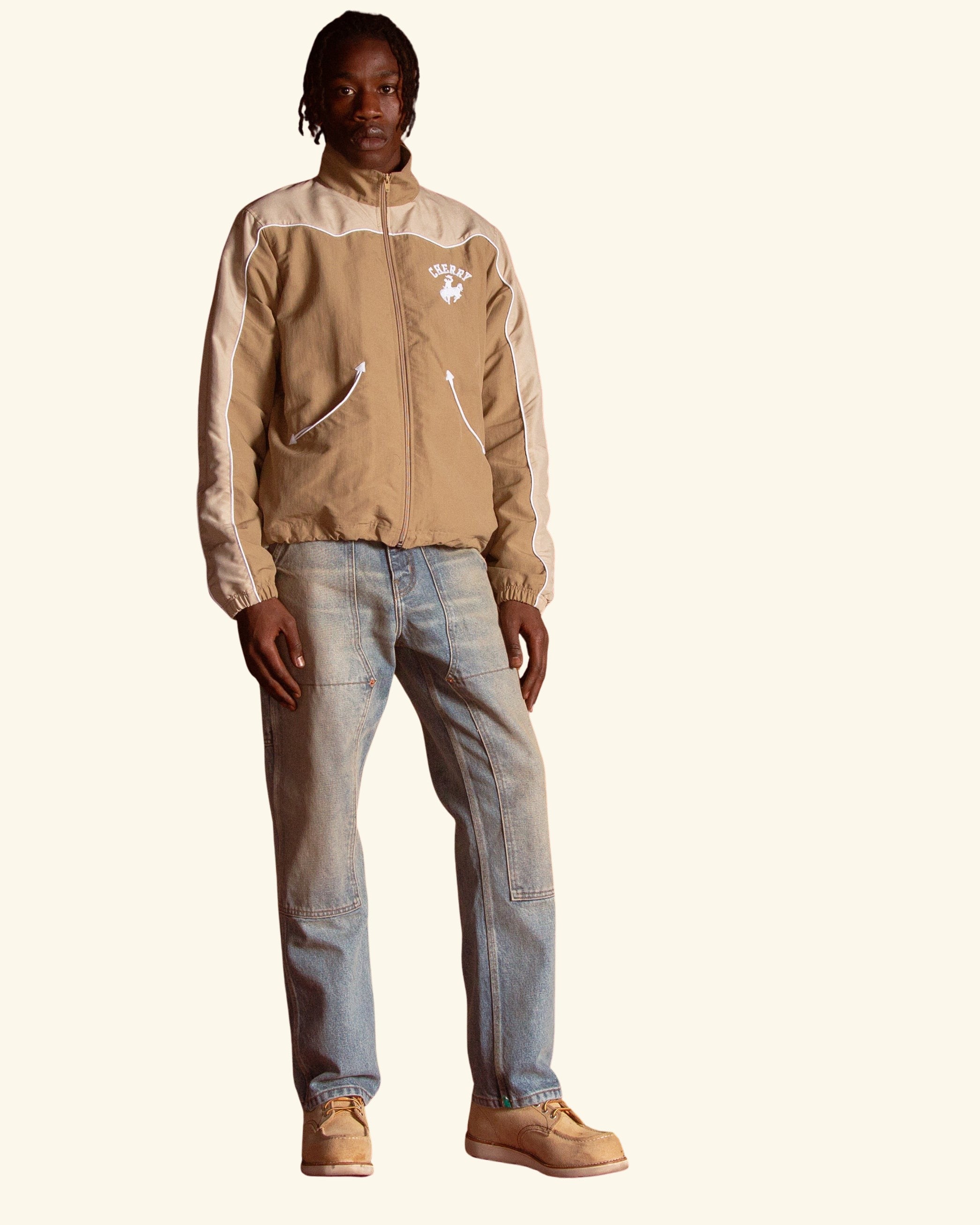 Western Track Jacket (Khaki)