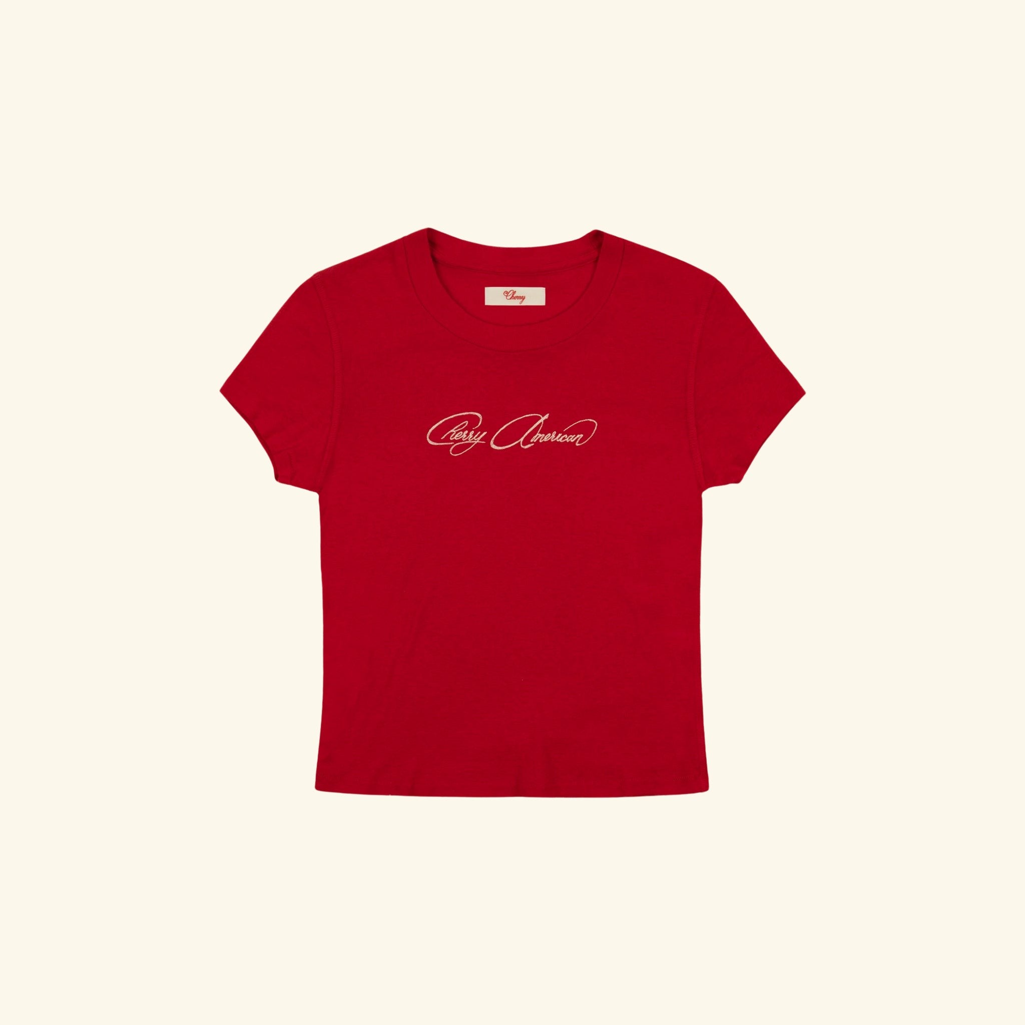 Cherry American Baby Tee (Red)
