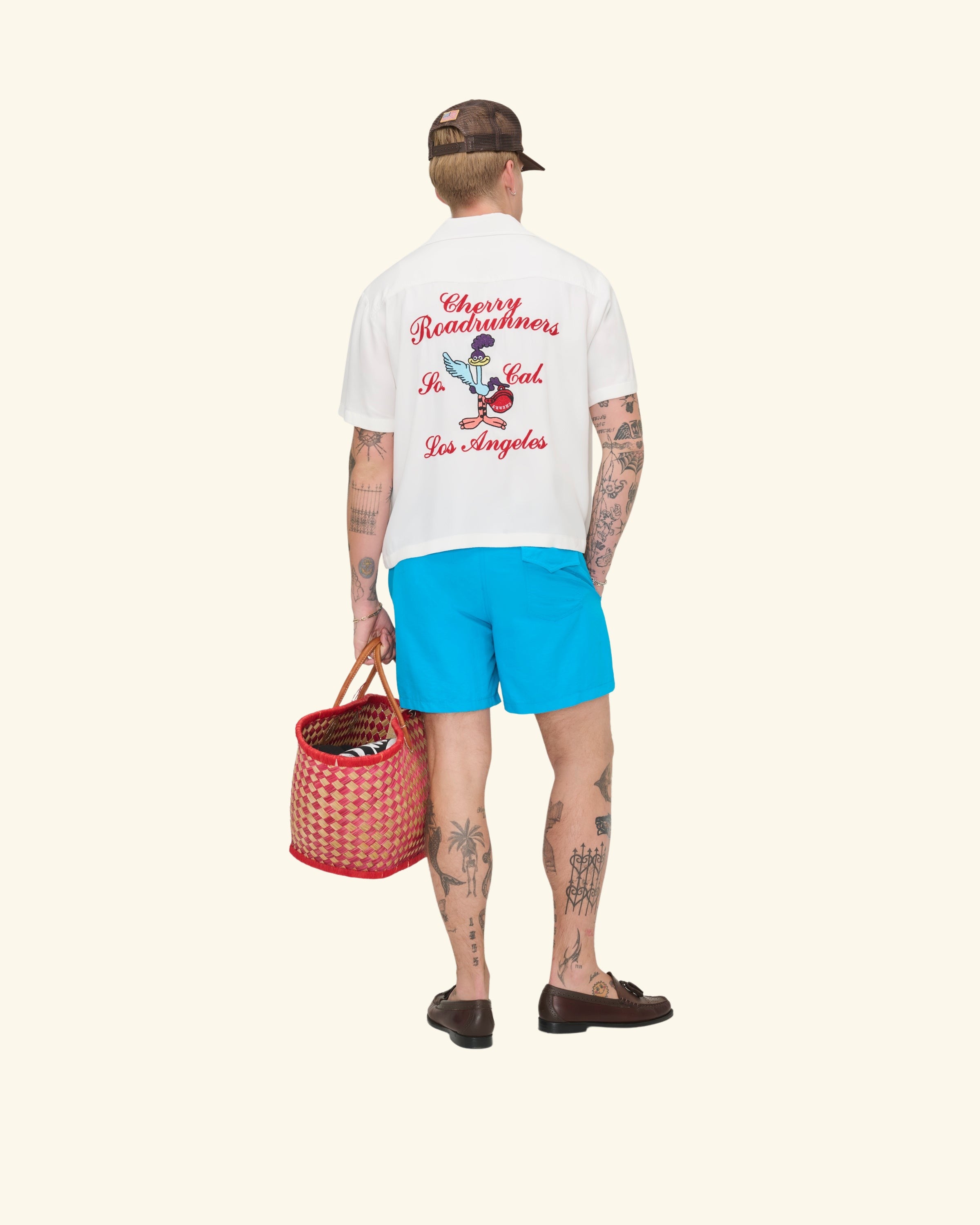 Roadrunner Bowling Shirt (White)