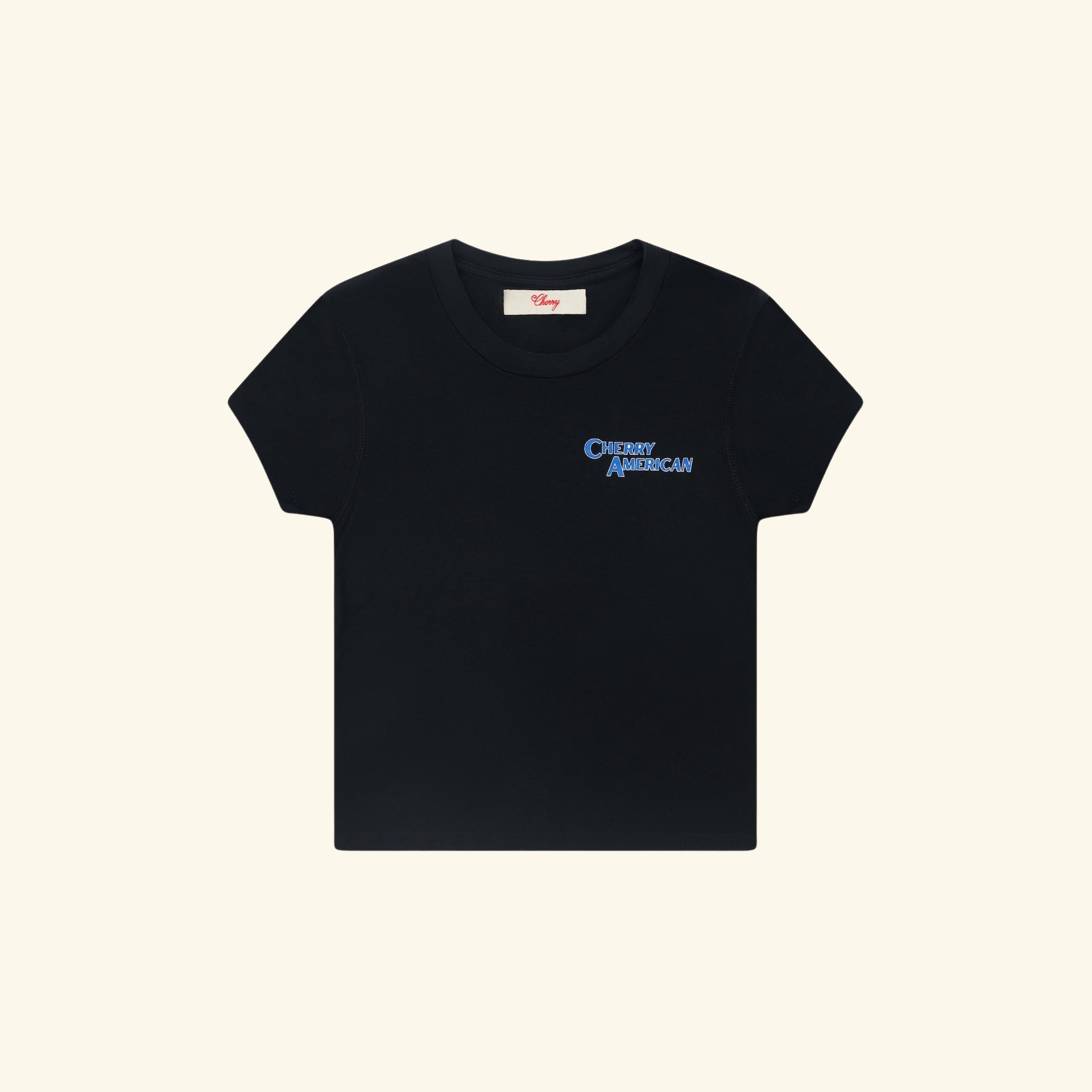 Women's Coast to Coast Fitted Baby Tee (Vintage Black)