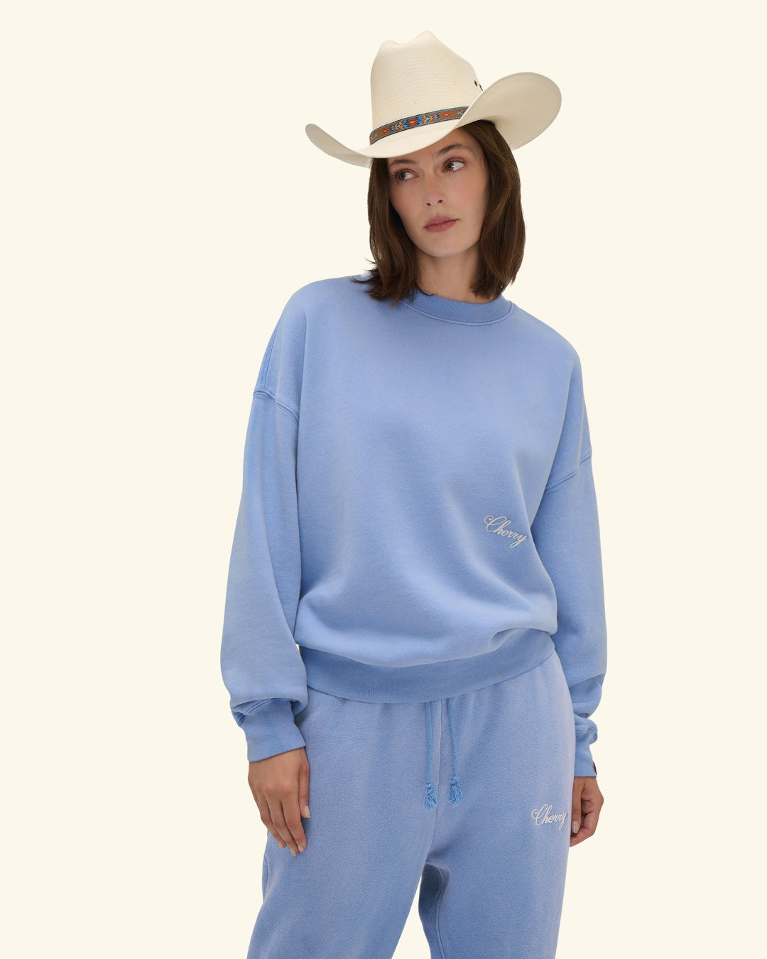 American Classic Crewneck (Sun Faded Blue)